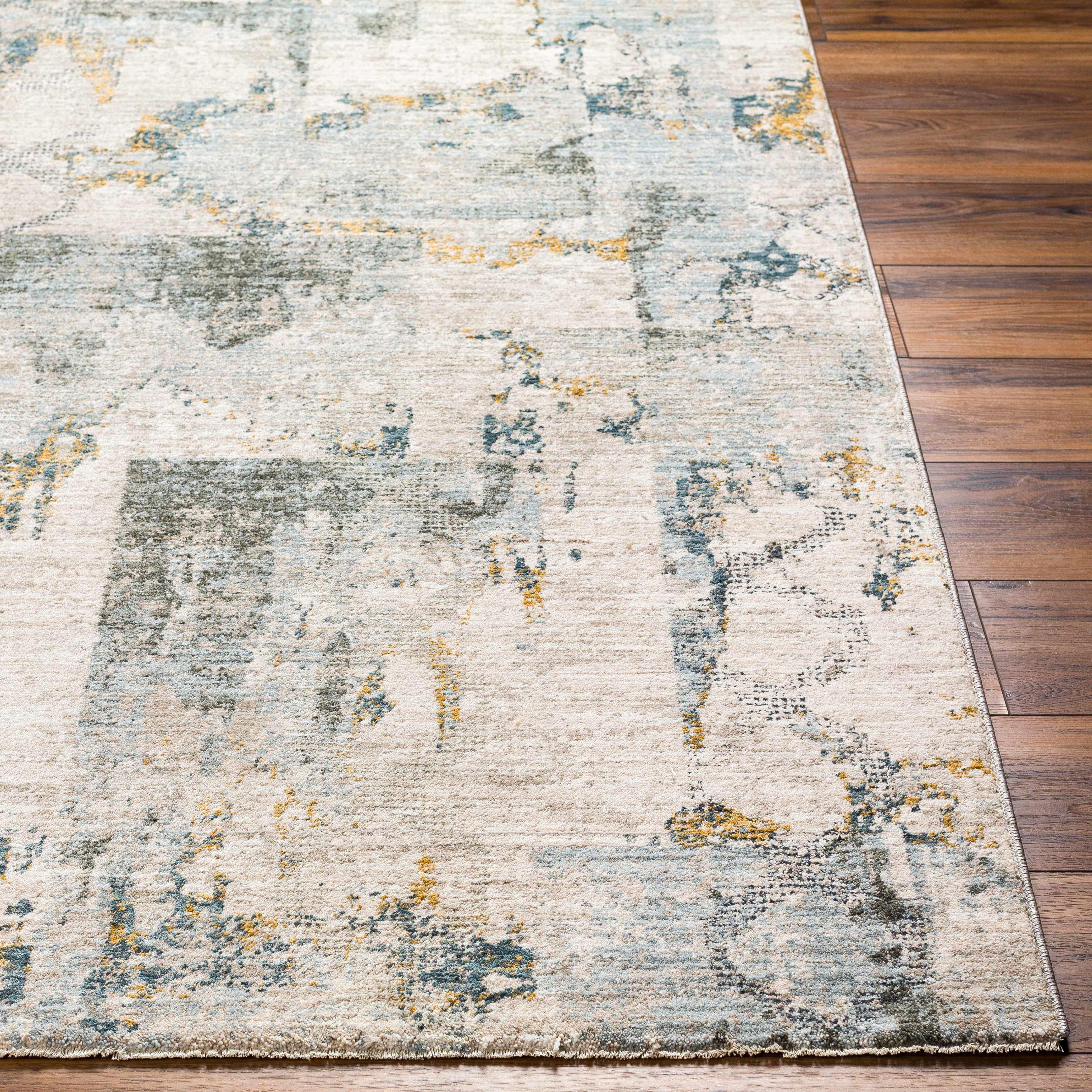 Adlai Textured Rug with Fringes - Image 4