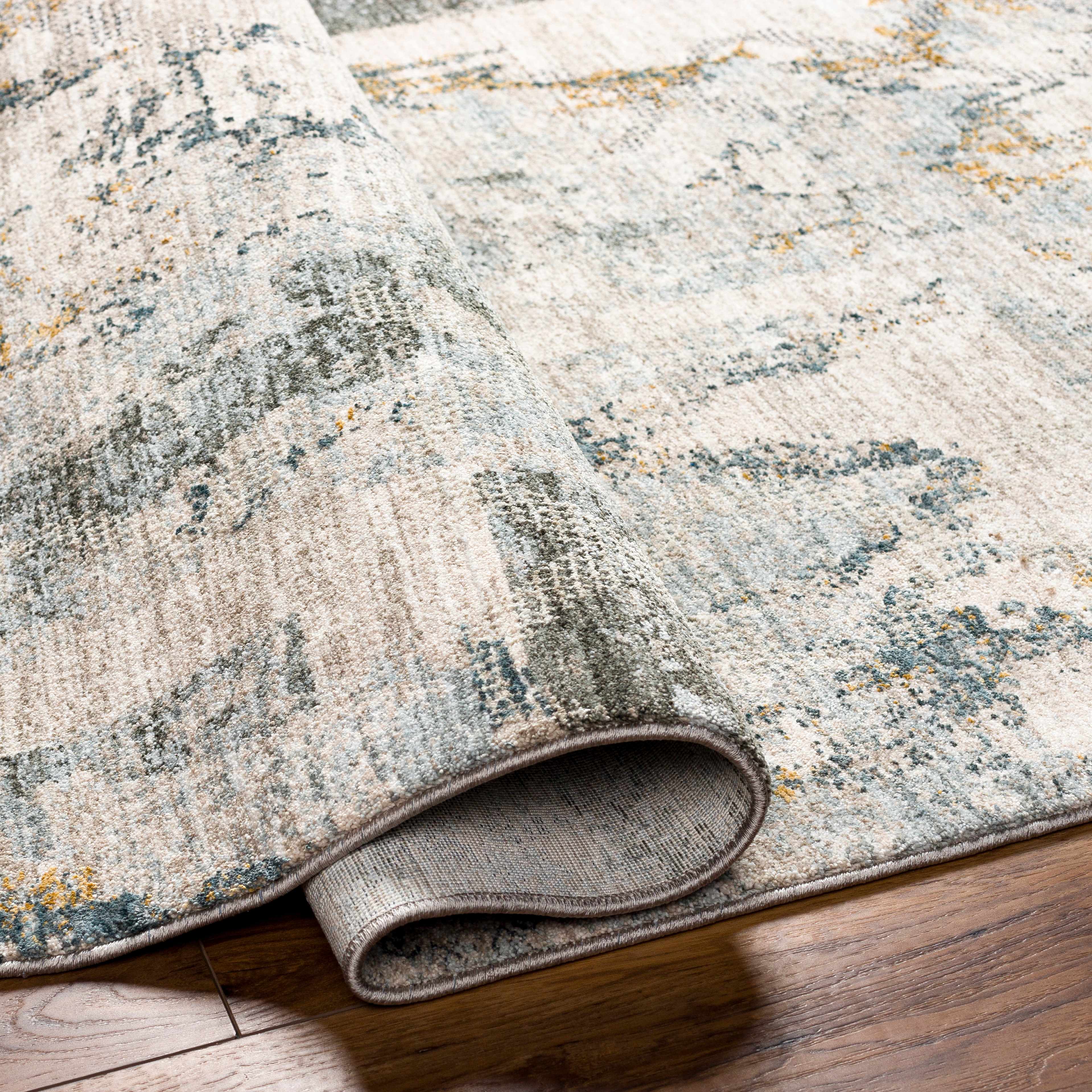 Adlai Textured Rug with Fringes - Image 6