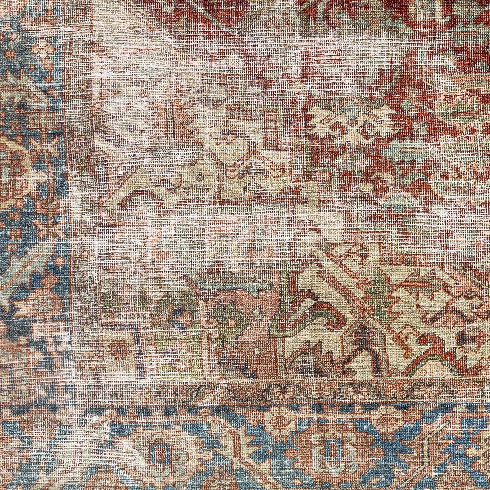 Adtugan Vintage Flat Pile Washable Rug - Image 7