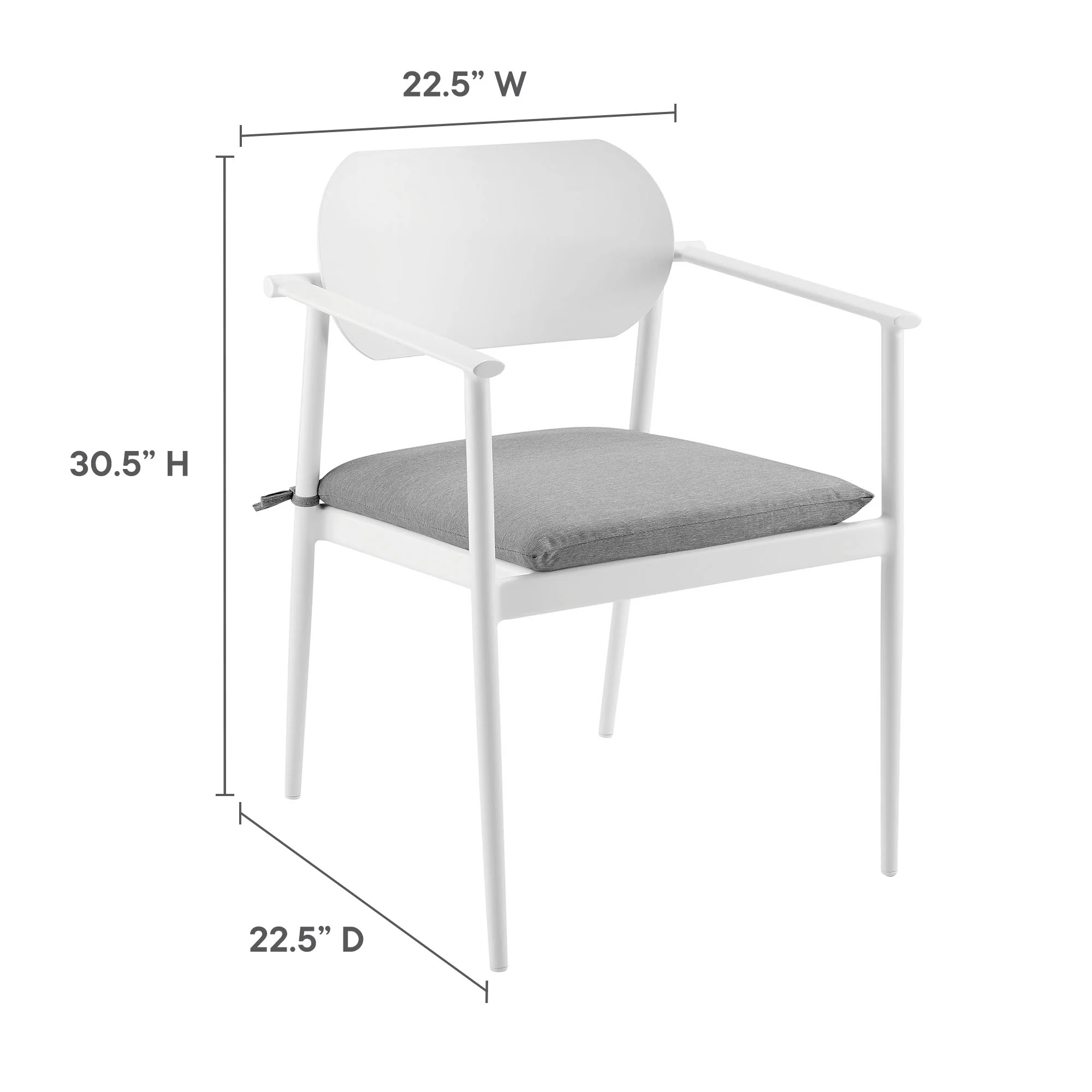 Aeris 9-Piece Outdoor Patio Aluminum Dining Set by Modway - Image 12