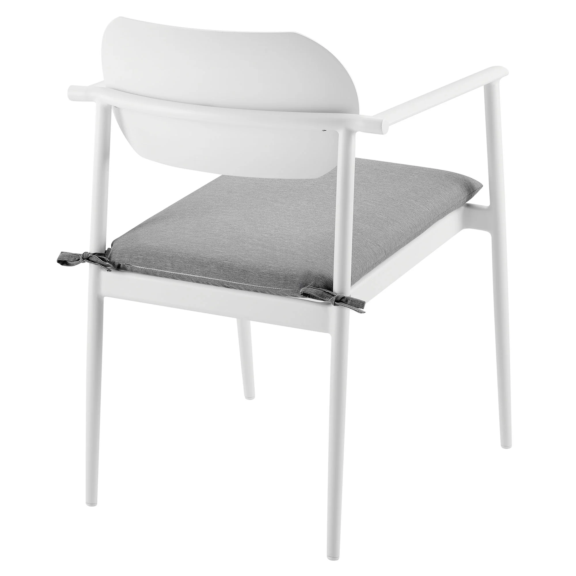 Aeris Stackable Outdoor Patio Aluminum Dining Armchair Set of 2 by Modway - Image 6