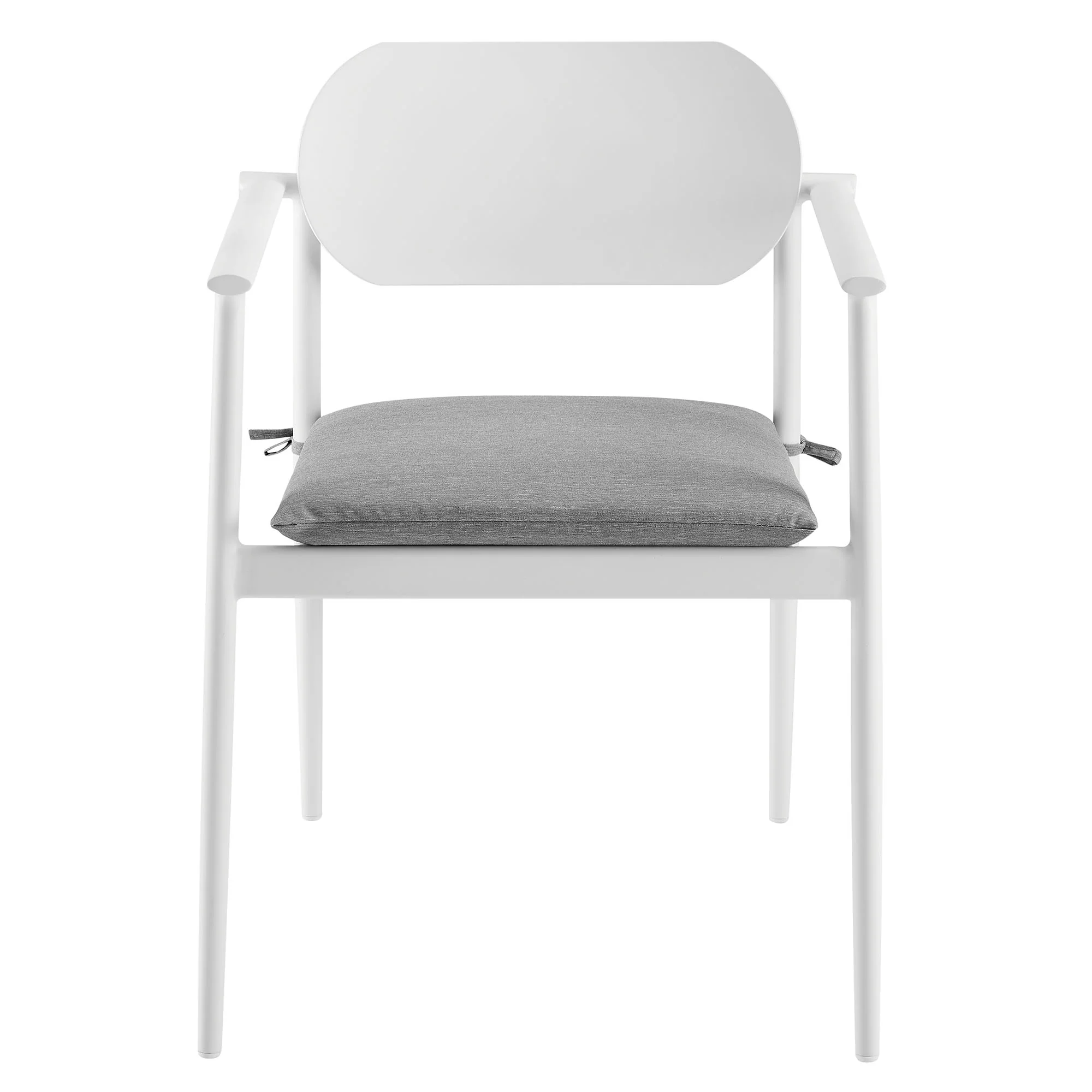 Aeris Stackable Outdoor Patio Aluminum Dining Armchair Set of 2 by Modway - Image 7