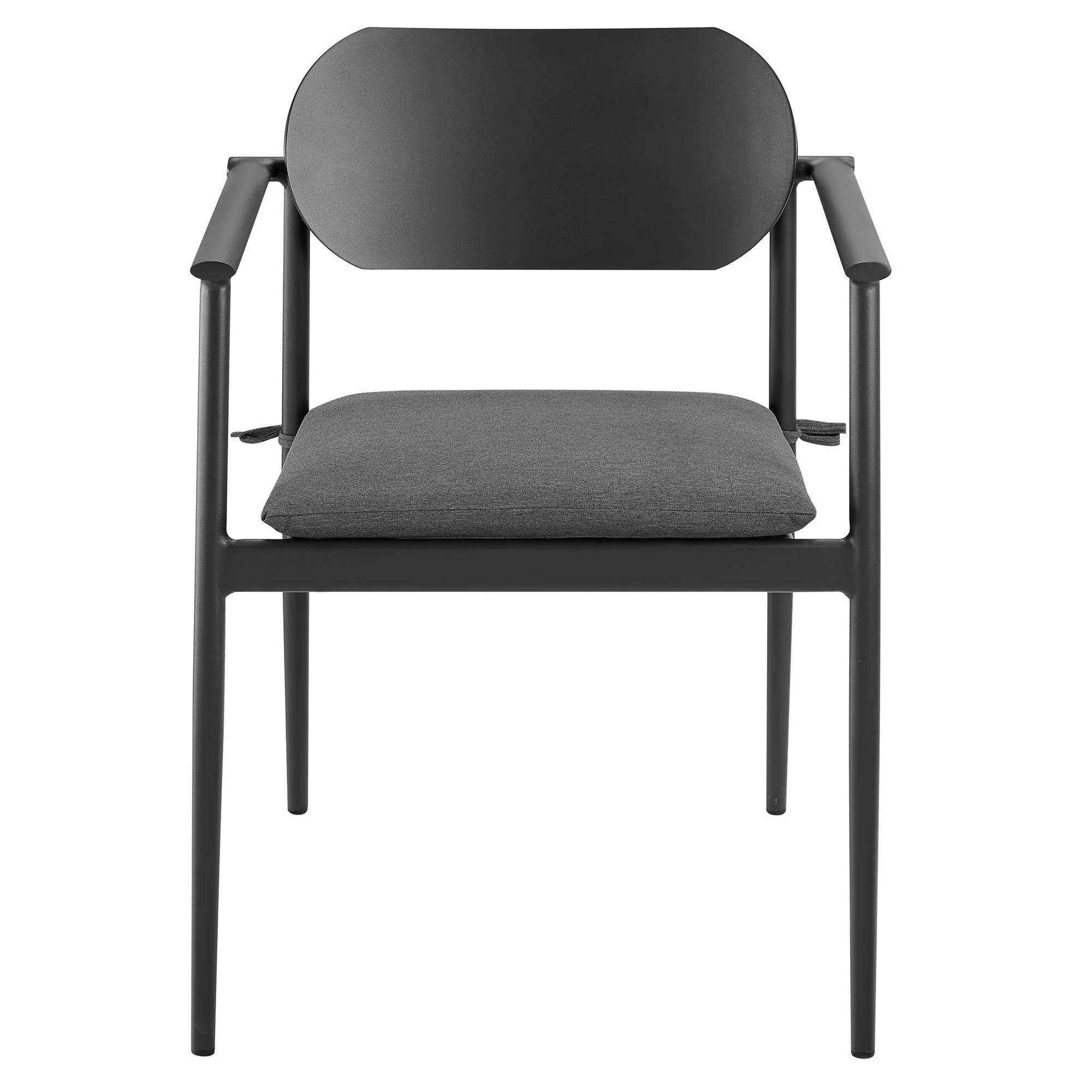 Aeris Stackable Outdoor Patio Aluminum Dining Armchair Set of 2 by Modway - Image 8