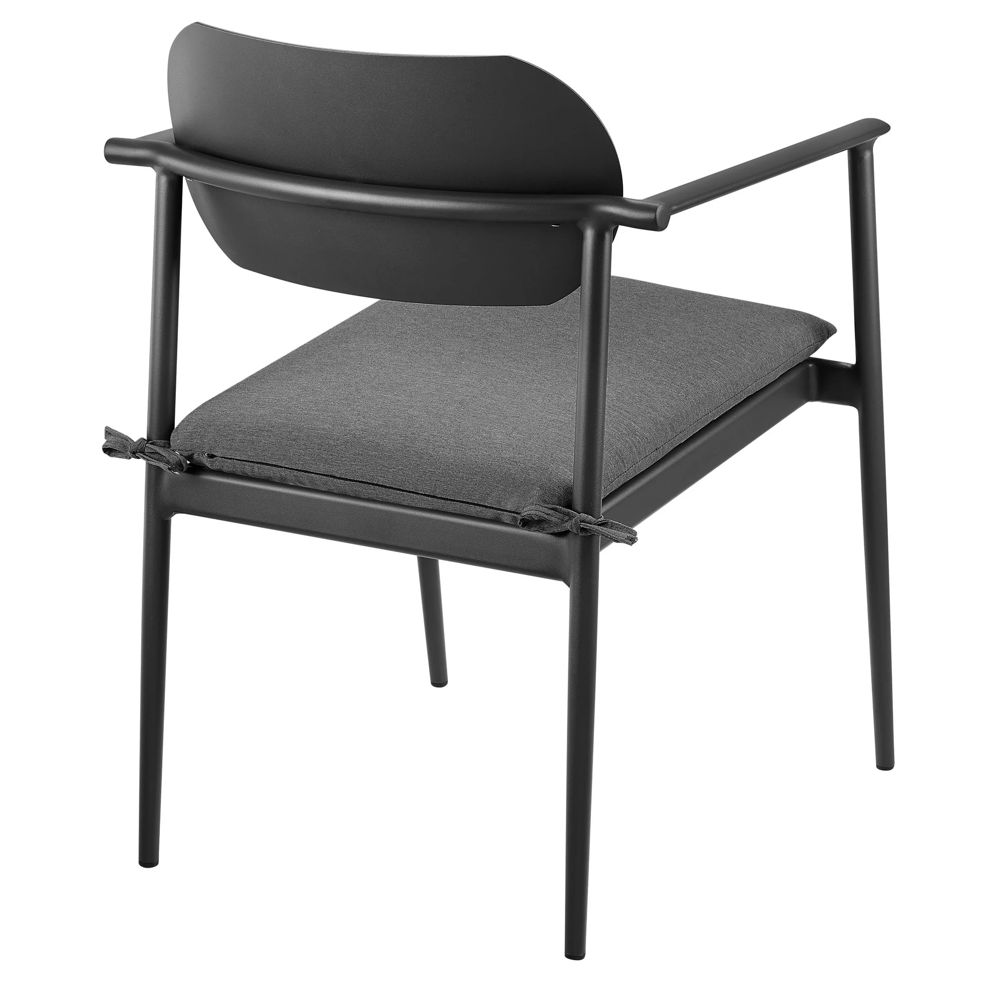 Aeris Stackable Outdoor Patio Aluminum Dining Armchair Set of 2 by Modway - Image 9