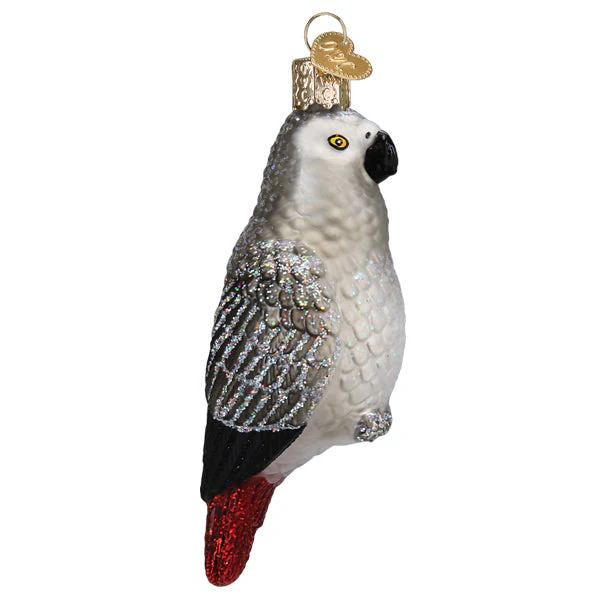 African Grey Parrot Ornament - Image 3