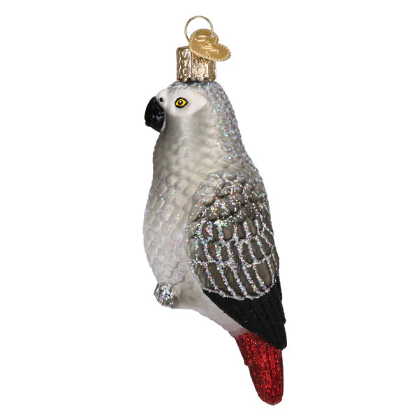 African Grey Parrot Ornament - Image 4