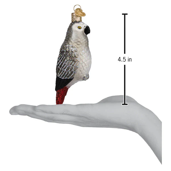 African Grey Parrot Ornament - Image 6