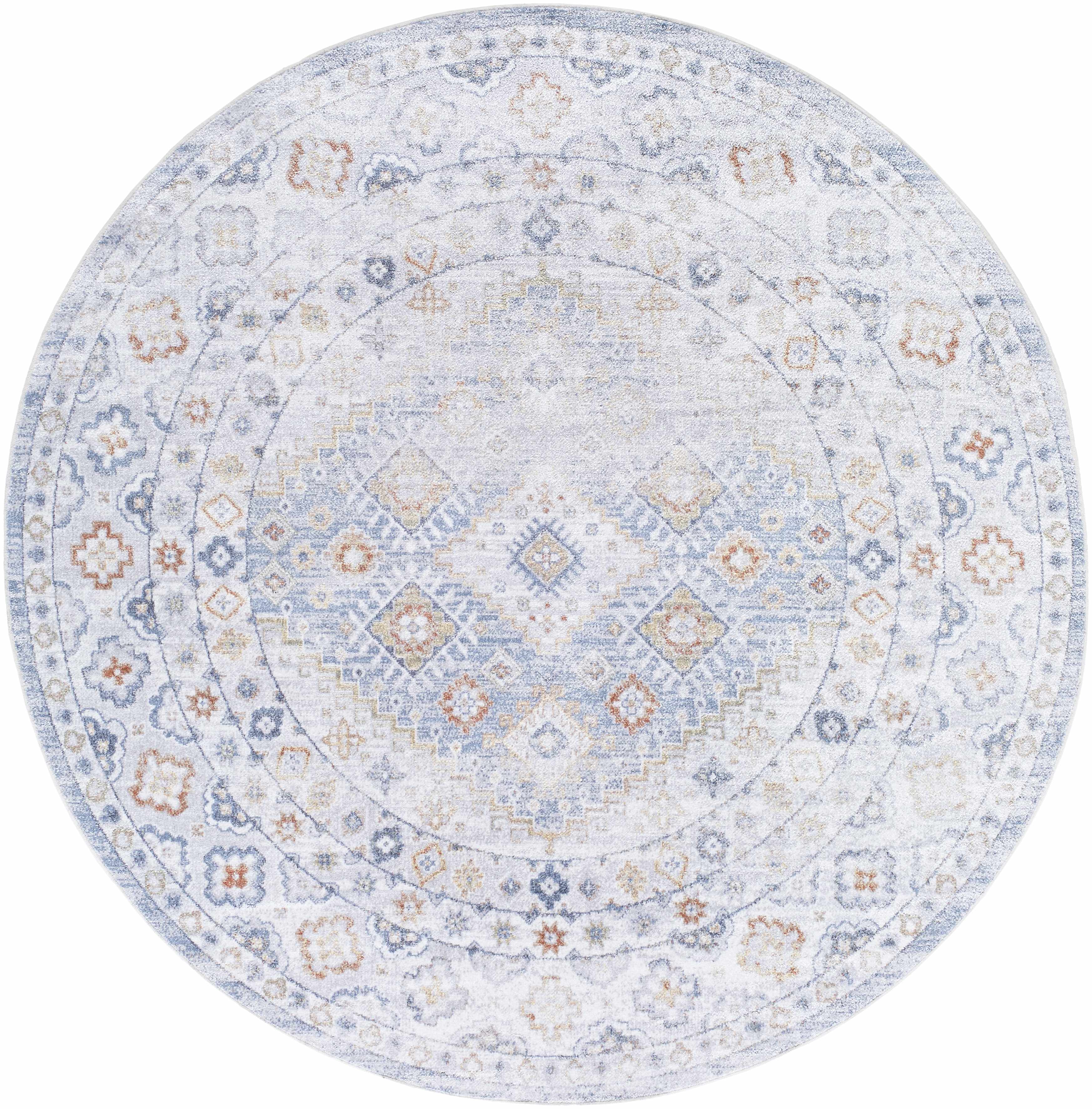 Agaton Blue Washable Area Rug - Image 8