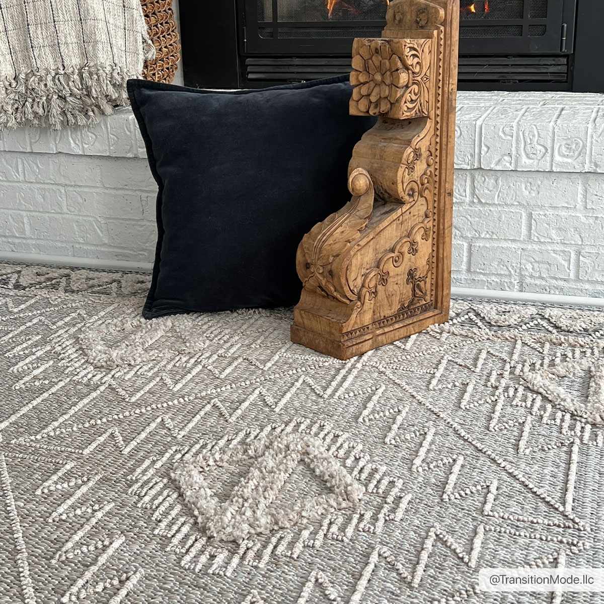 Agoo High-Low Pile Rustic Rug - Image 17