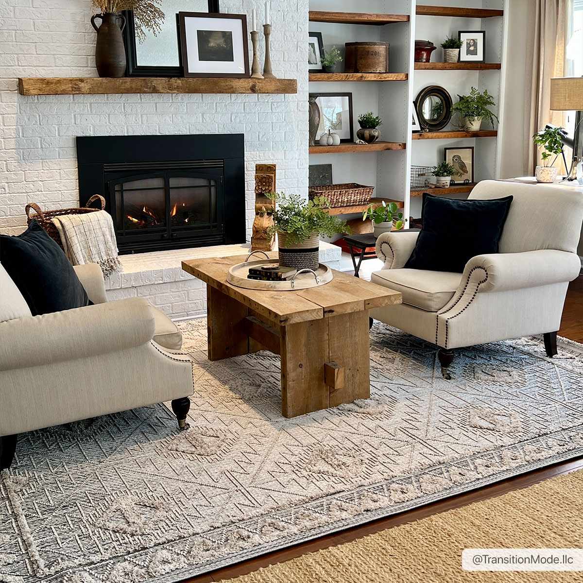 Agoo High-Low Pile Rustic Rug - Image 3
