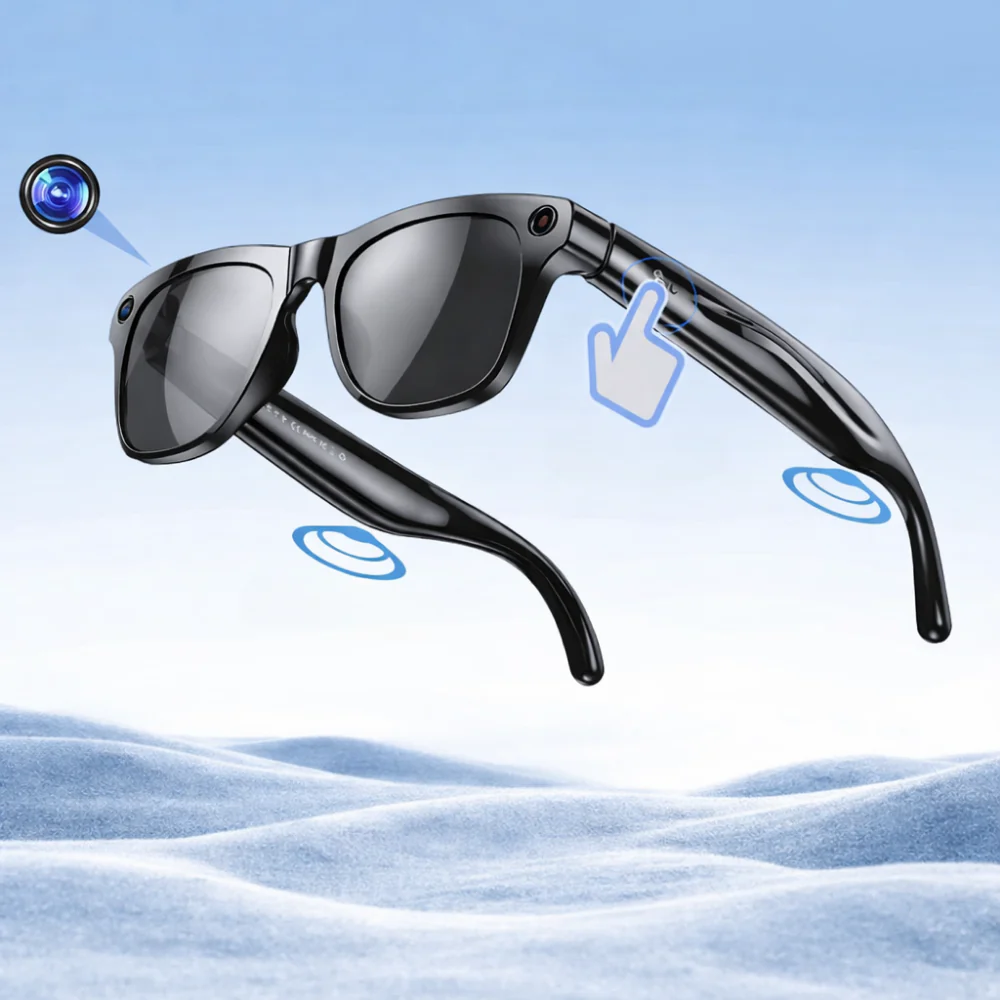 AI Smart Glasses Photochromic Camera Bluetooth Call Music Voice Assistant - Image 9
