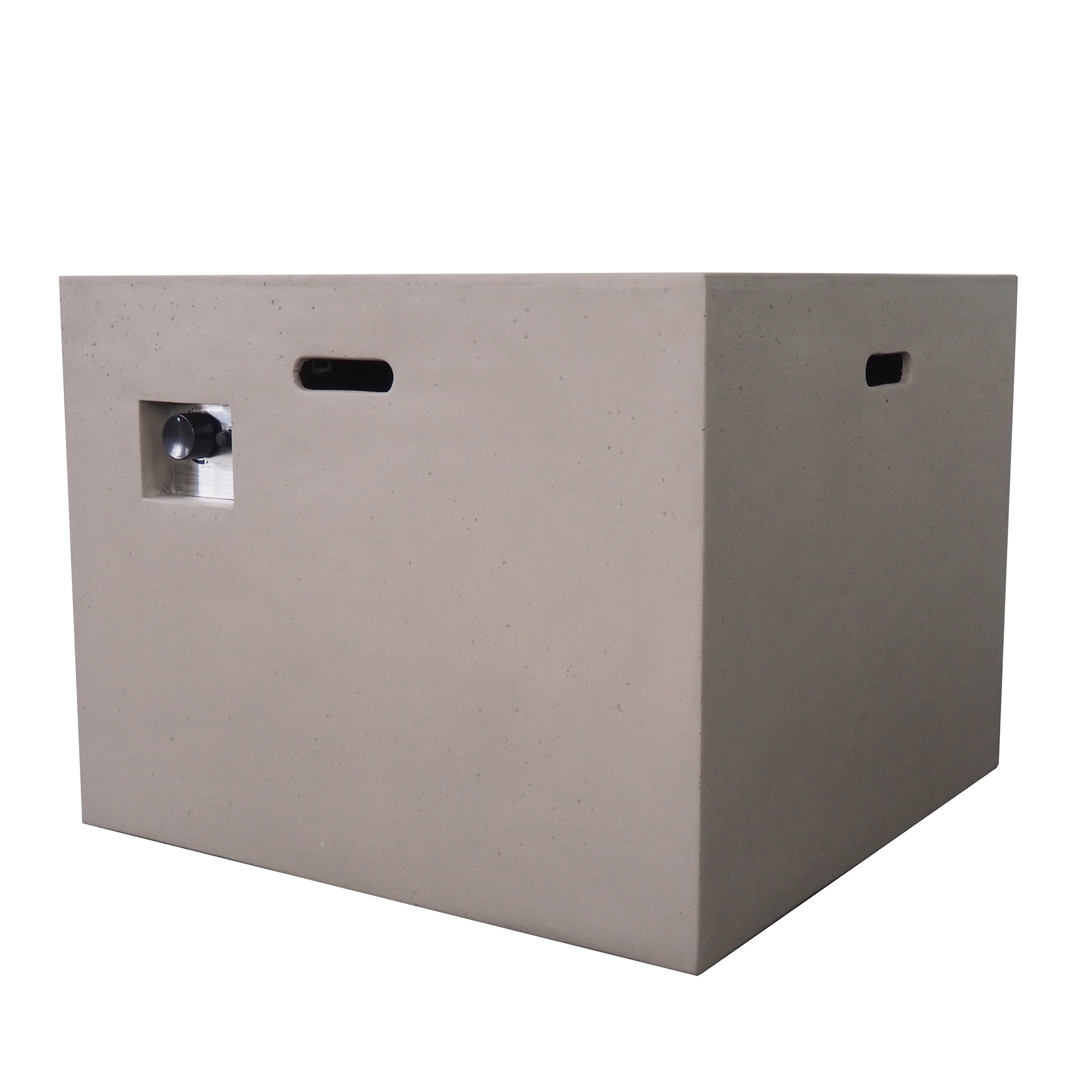 AIDAN 31' Square Fire Pit 40,000 BTU Light Grey Magnesium Oxide 31.25' - Image 9