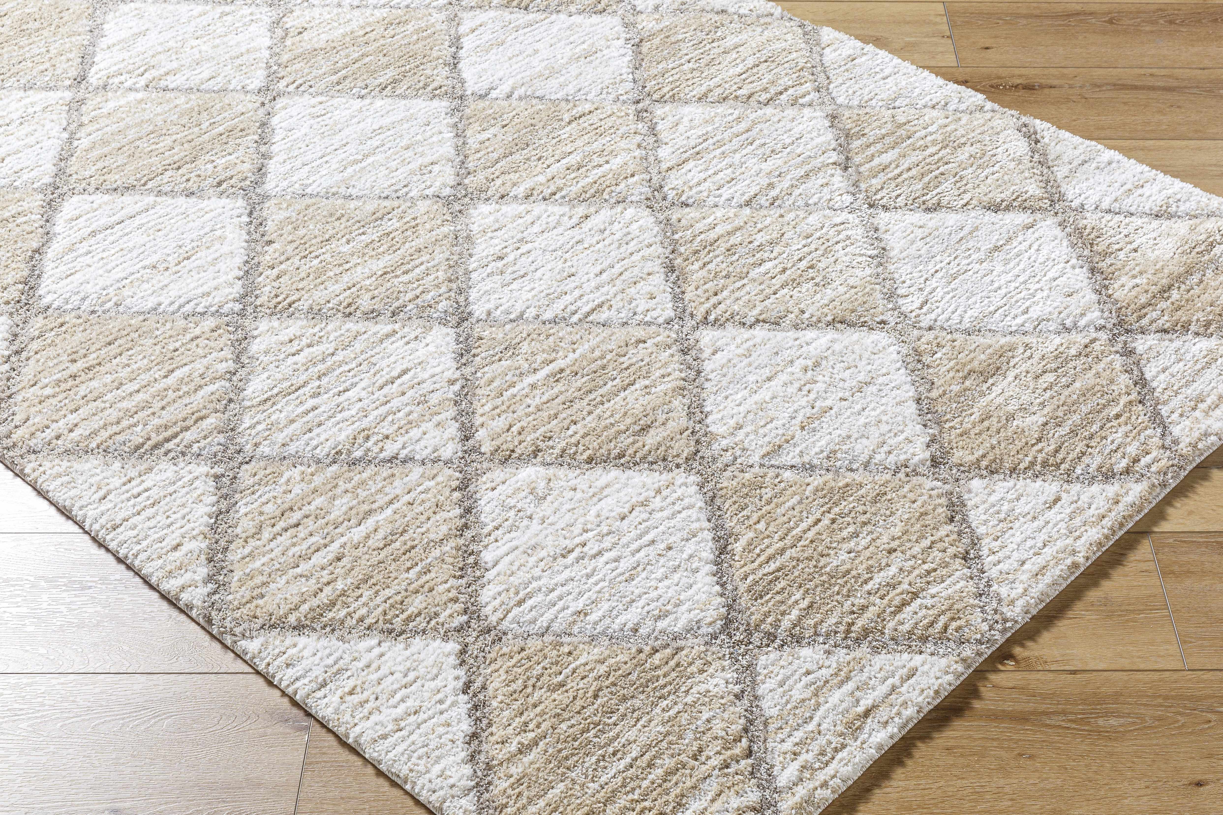 Aideen Cream Shag Area Rug - Clearance - Image 3
