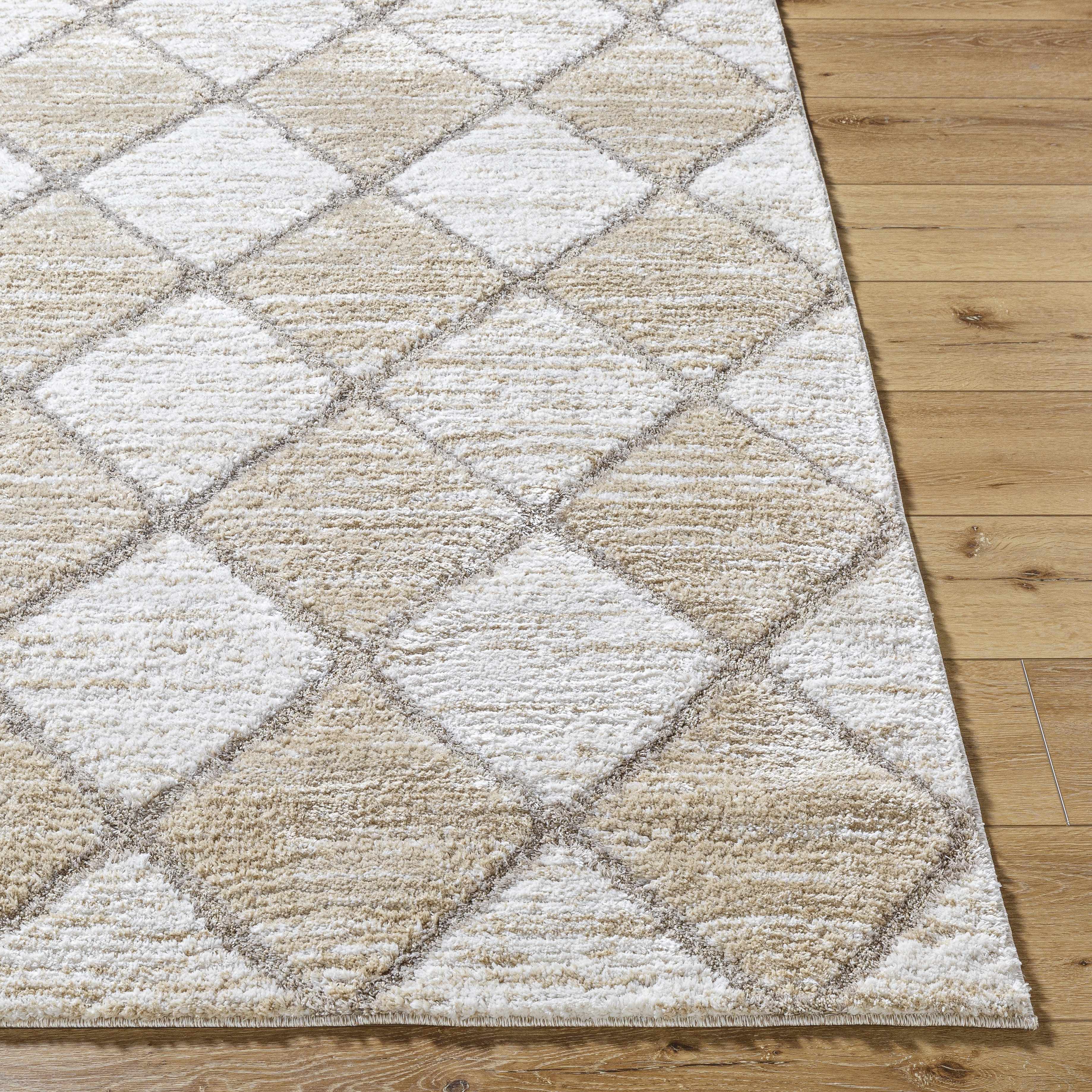 Aideen Cream Shag Area Rug - Clearance - Image 4
