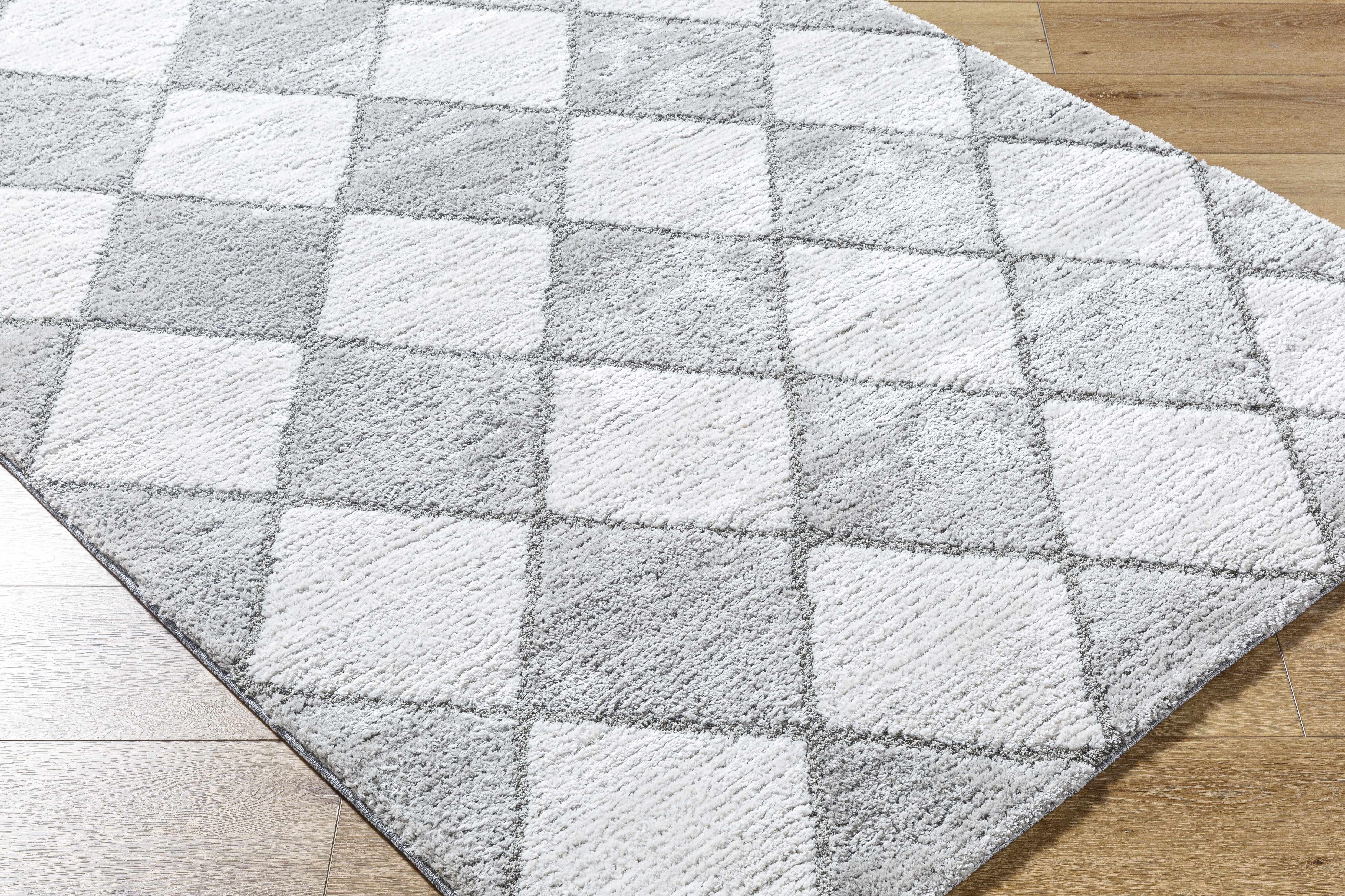 Aideen Gray Shag Area Rug - Clearance - Image 3