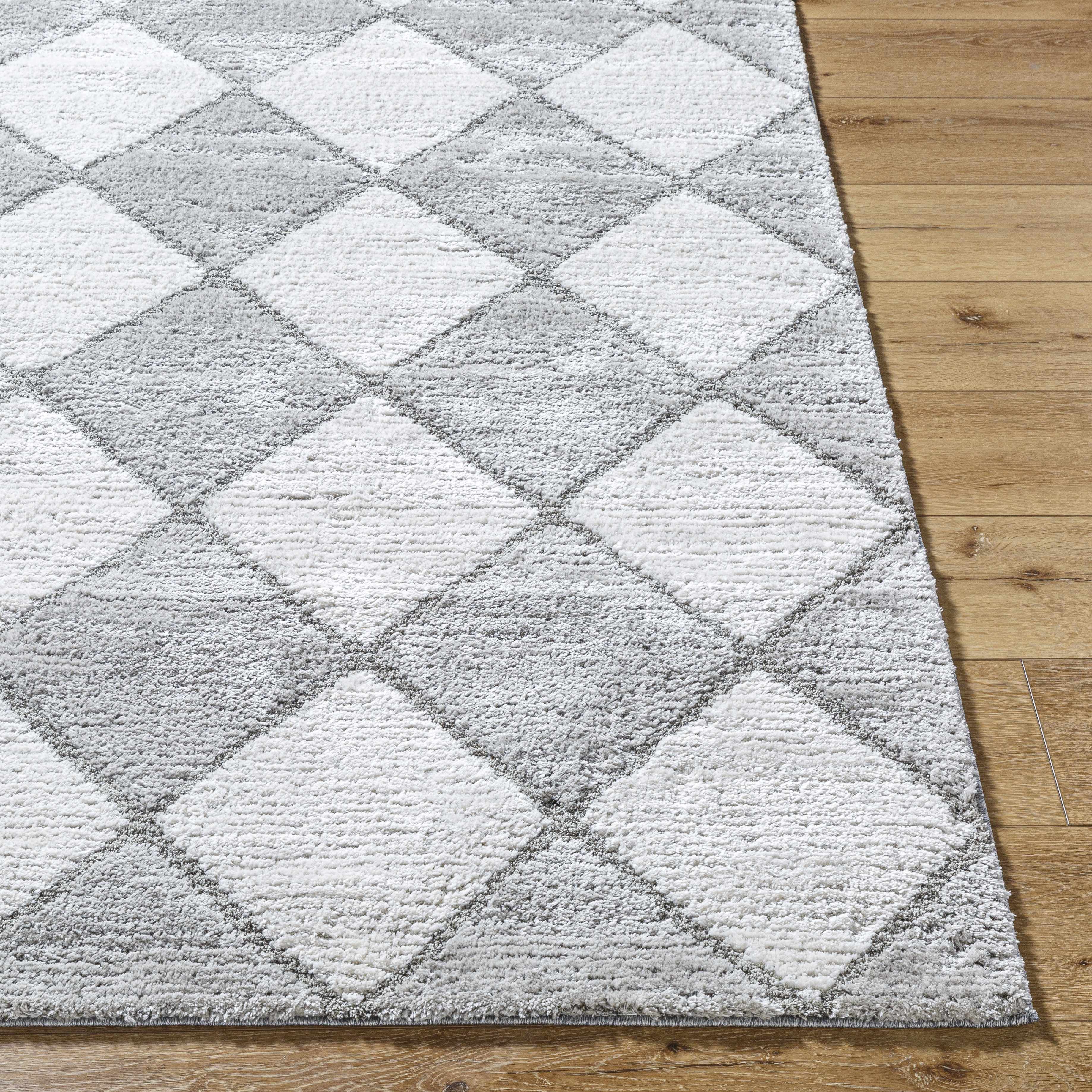 Aideen Gray Shag Area Rug - Clearance - Image 4