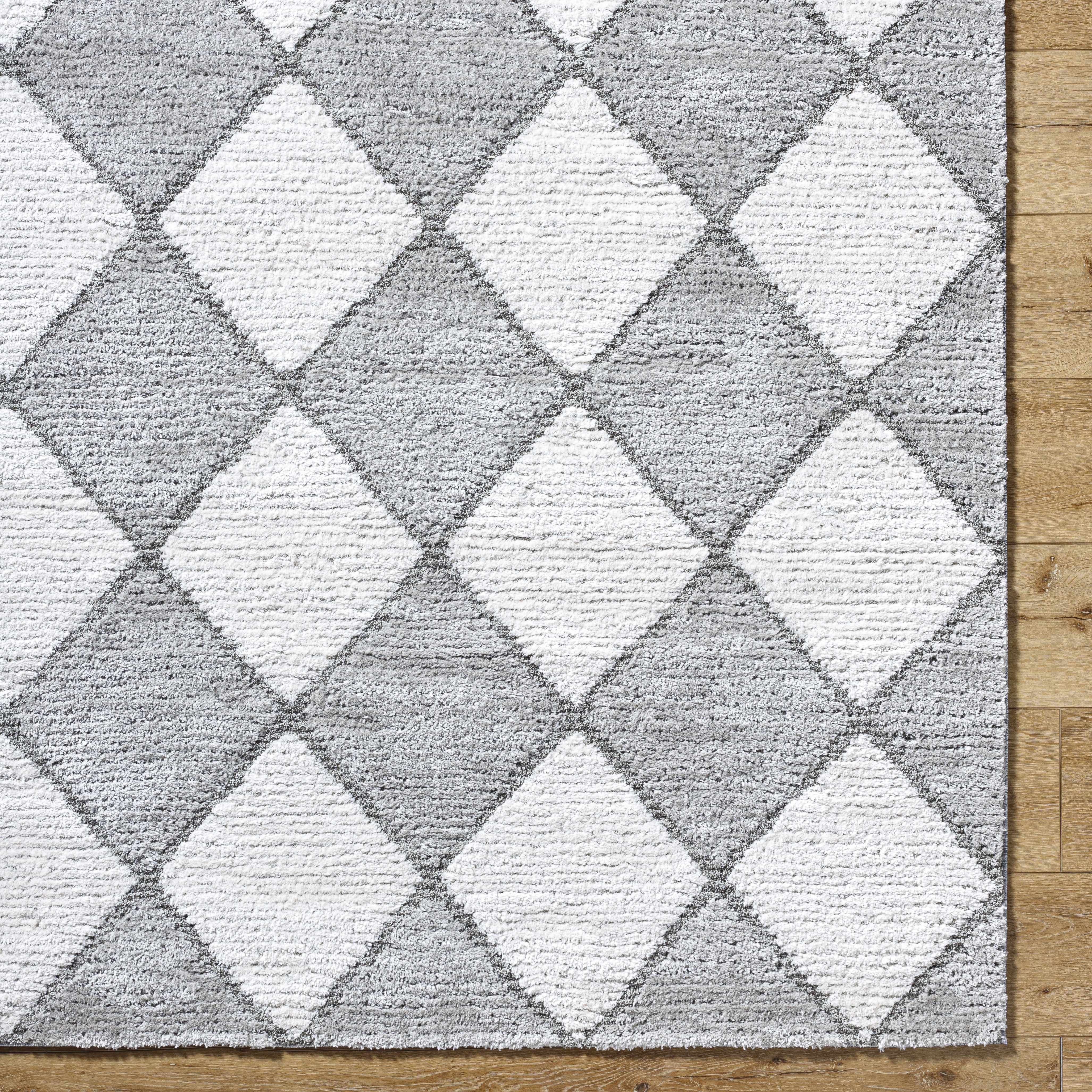Aideen Gray Shag Area Rug - Clearance - Image 5
