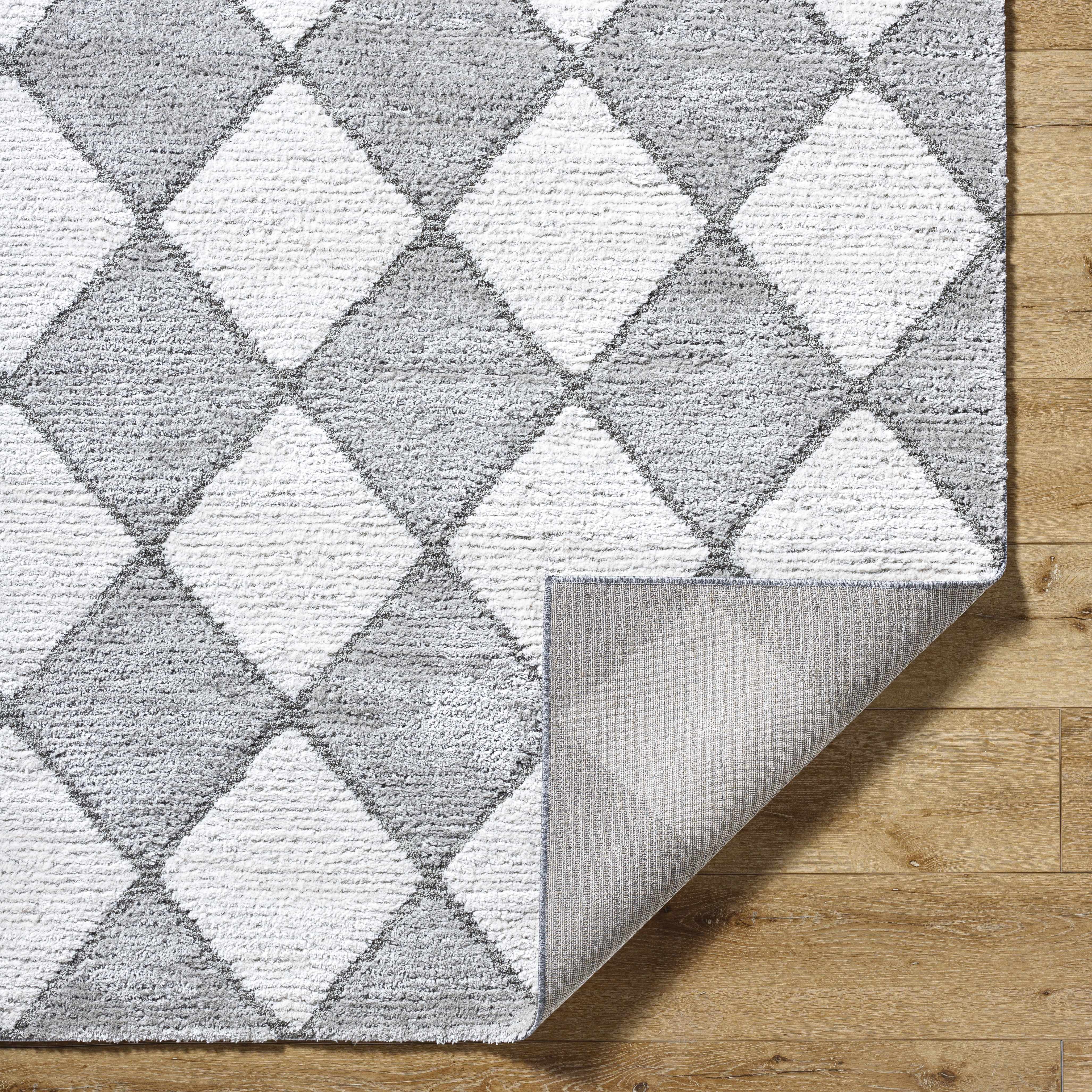 Aideen Gray Shag Area Rug - Clearance - Image 6