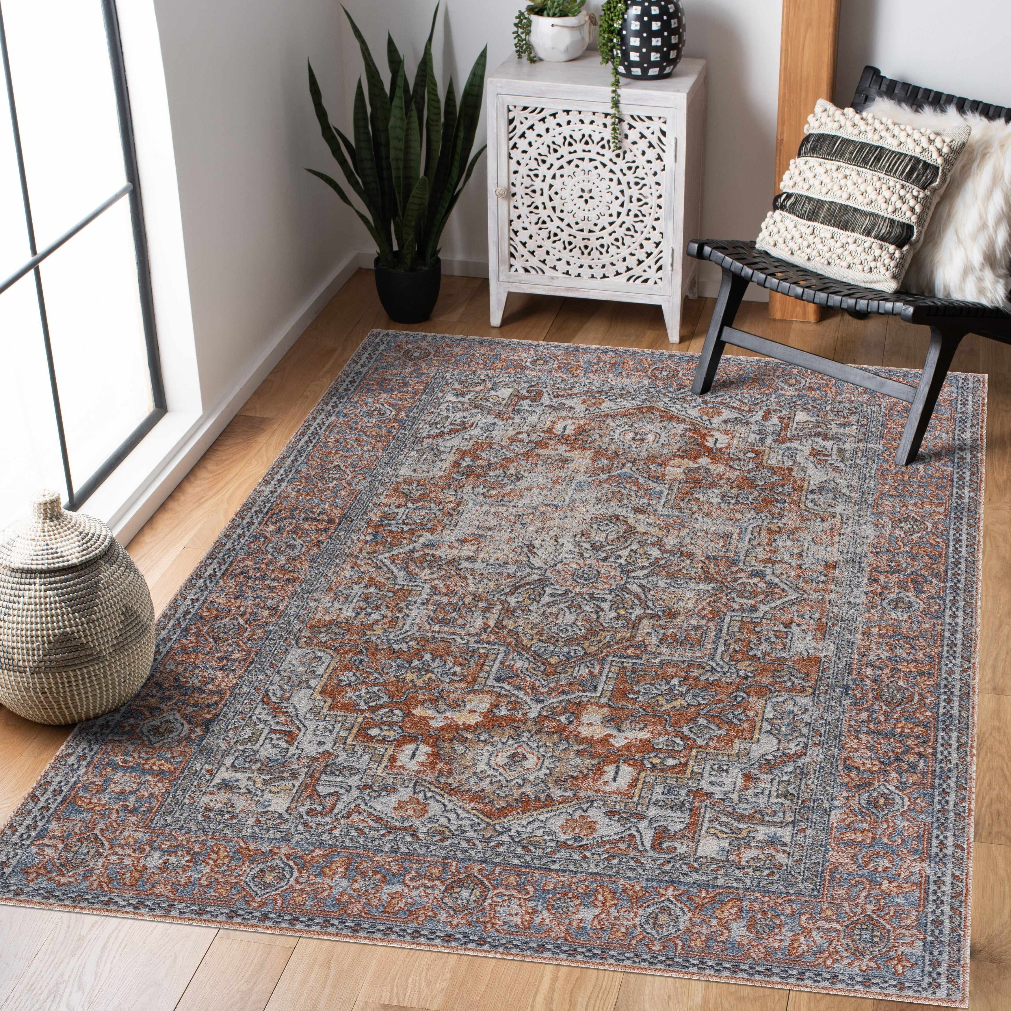 Aila Traditional Design Washable Rug - Clearance - Image 3