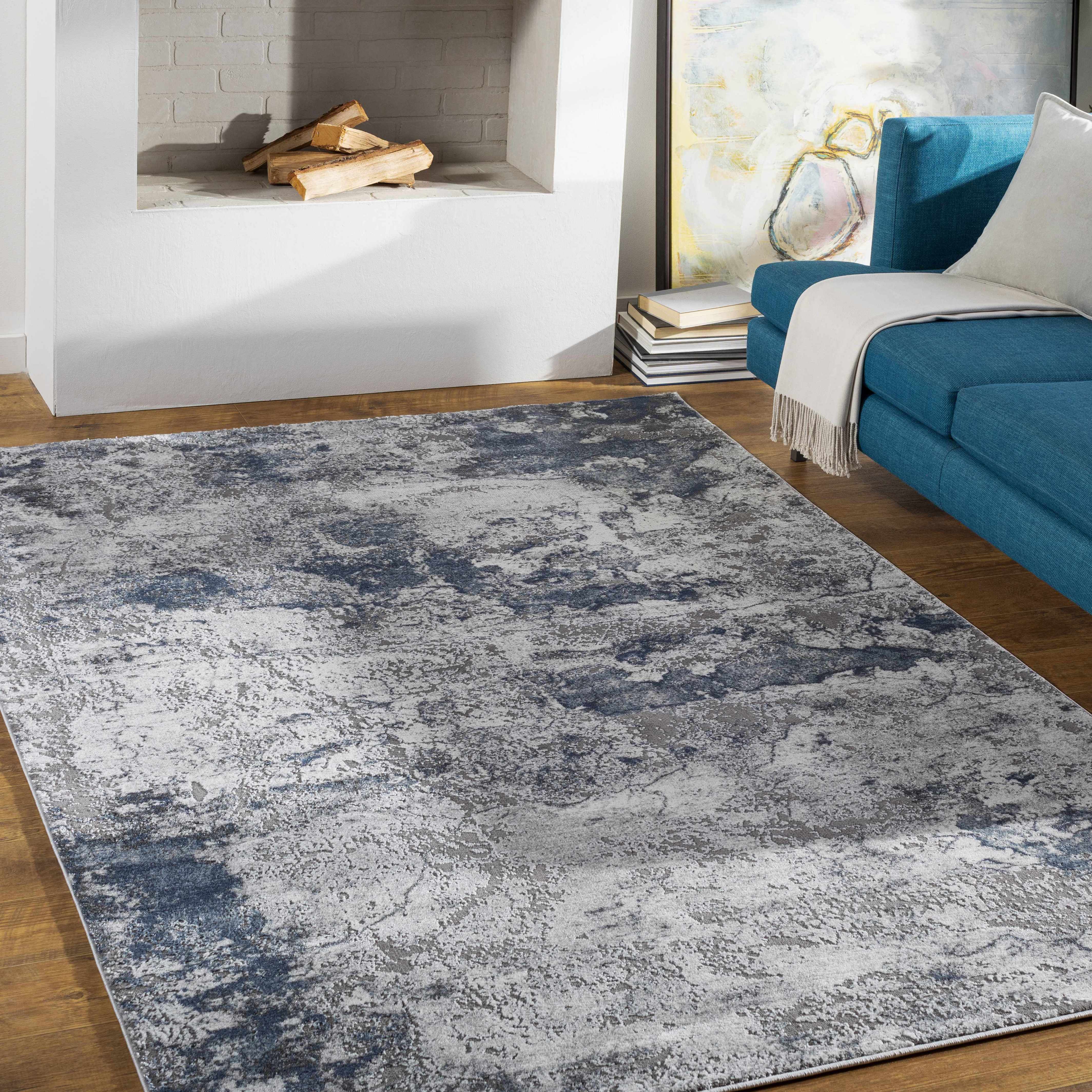 Ainslie Gray Marble Rug - Image 2