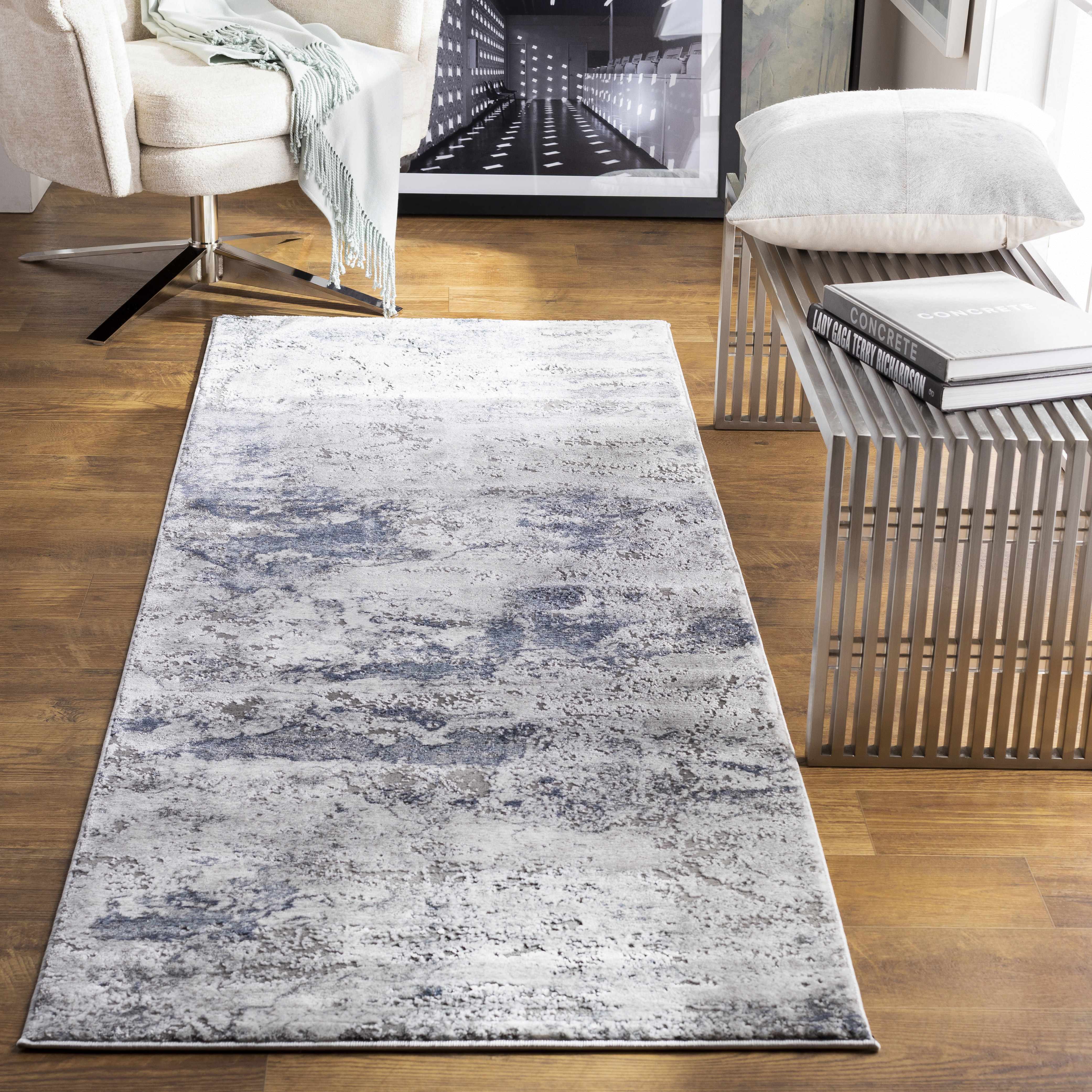 Ainslie Gray Marble Rug - Image 5