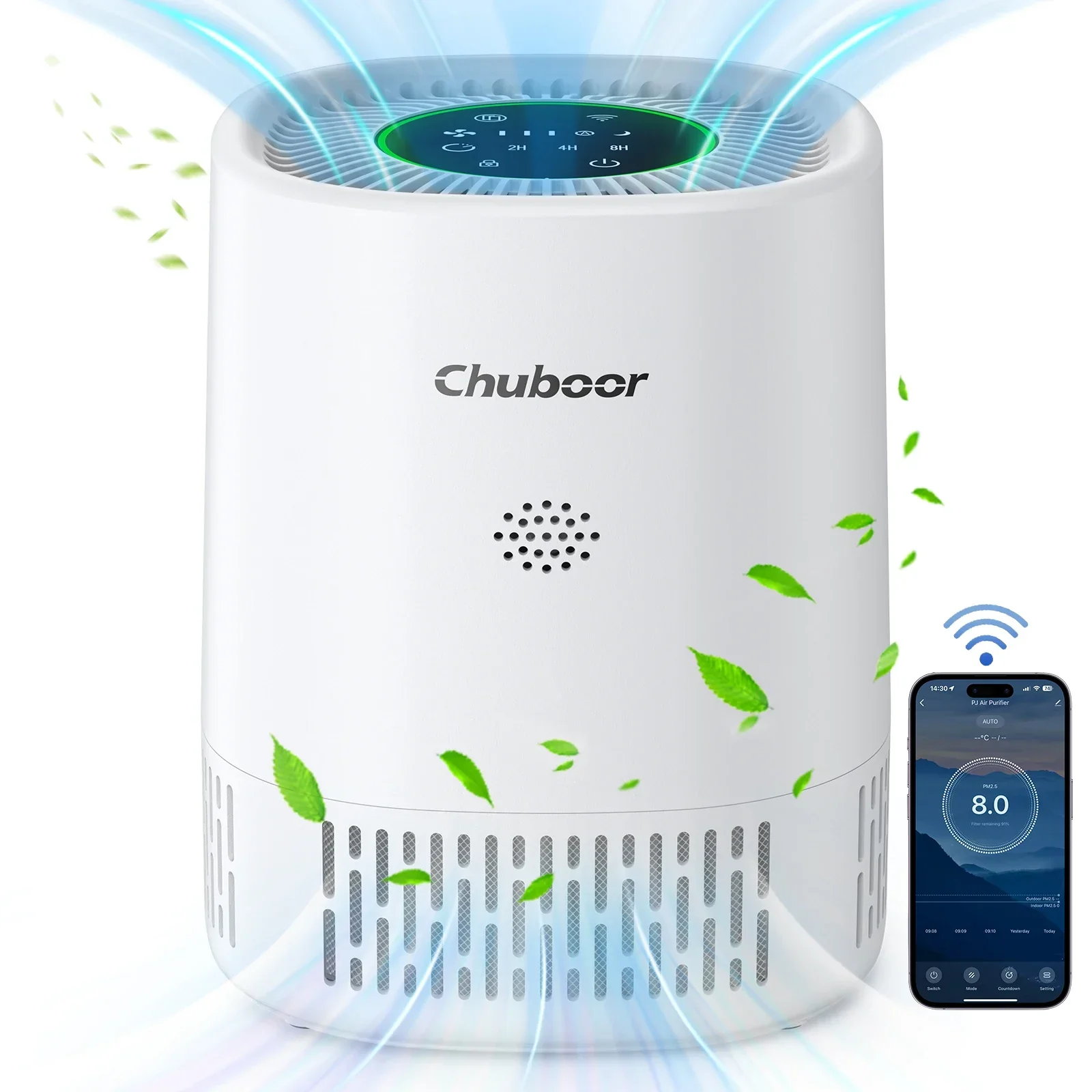 Air Purifier for Bedroom Home with HEPA Filter Smoke Allergies Pet Odor Dust - Image 7