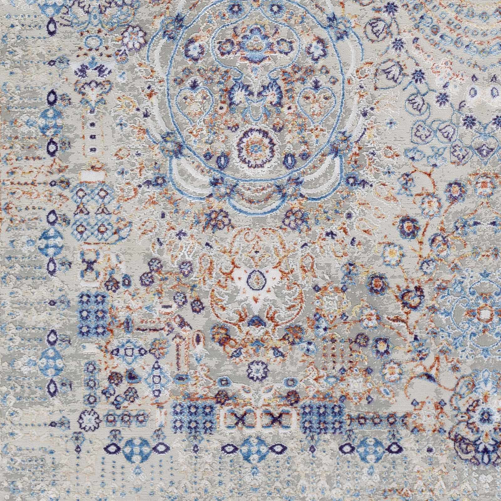 Aisha Abstract Premium Sheen Viscose Rug - Clearance - Image 4