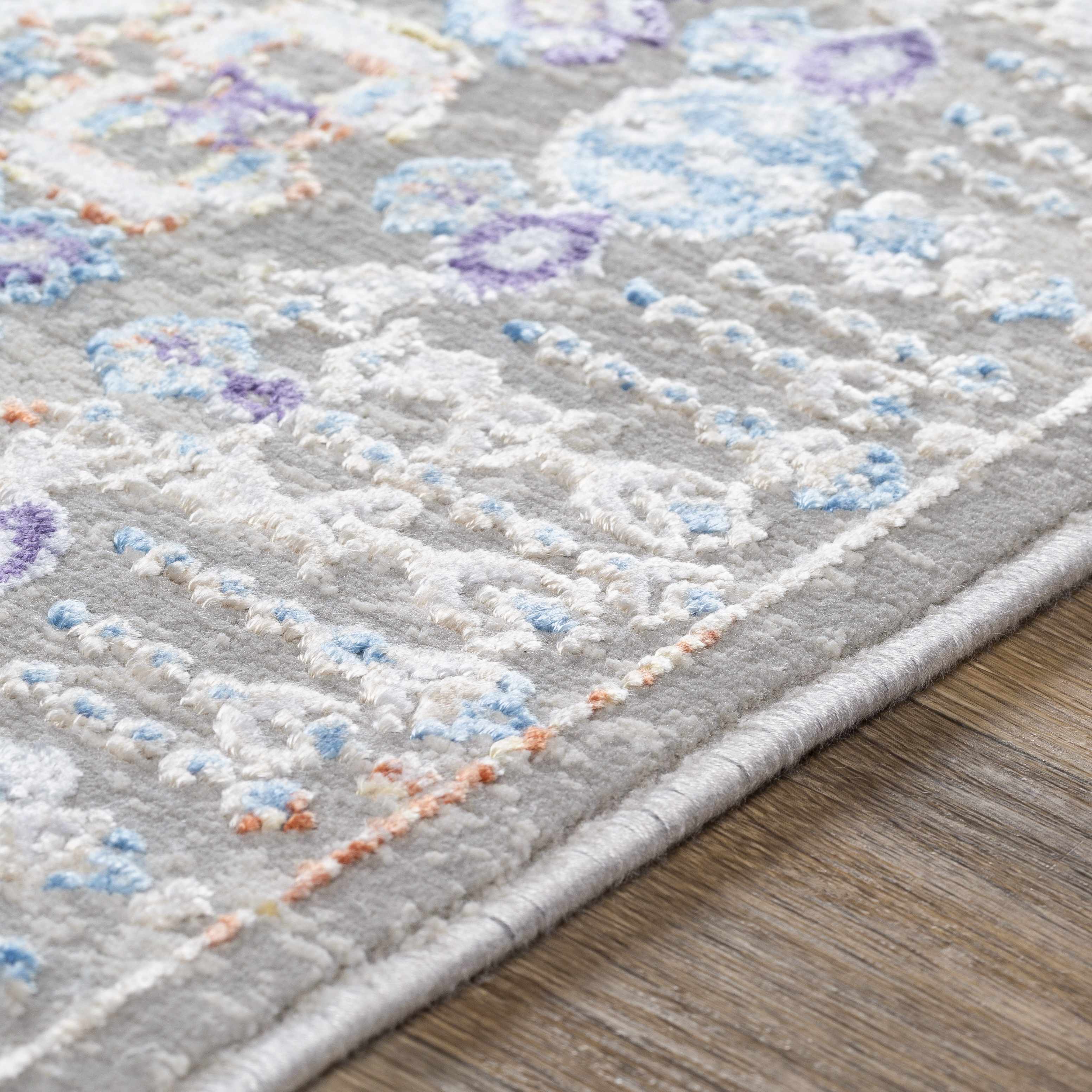 Aisha Abstract Premium Sheen Viscose Rug - Clearance - Image 5