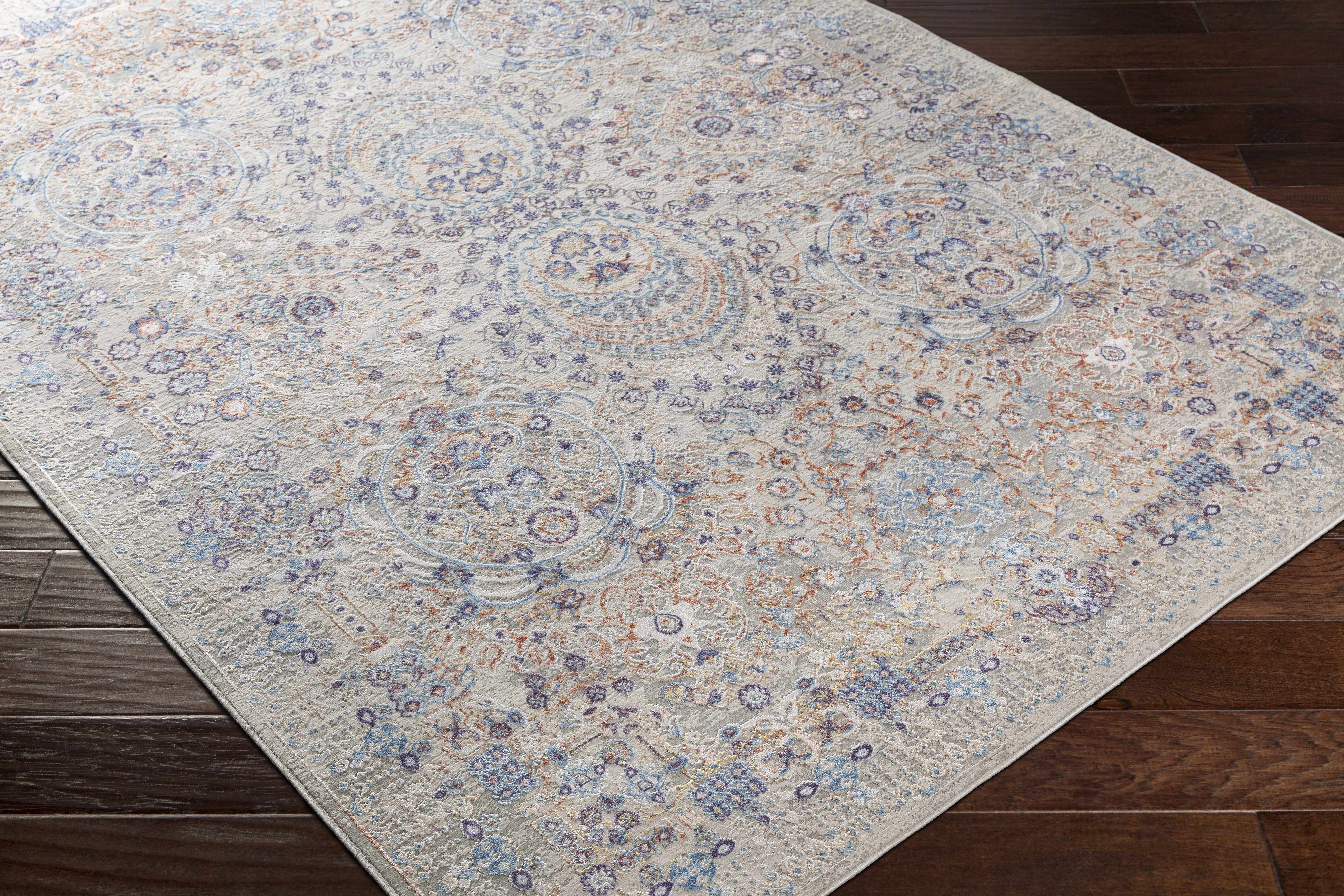 Aisha Abstract Premium Sheen Viscose Rug - Clearance - Image 6