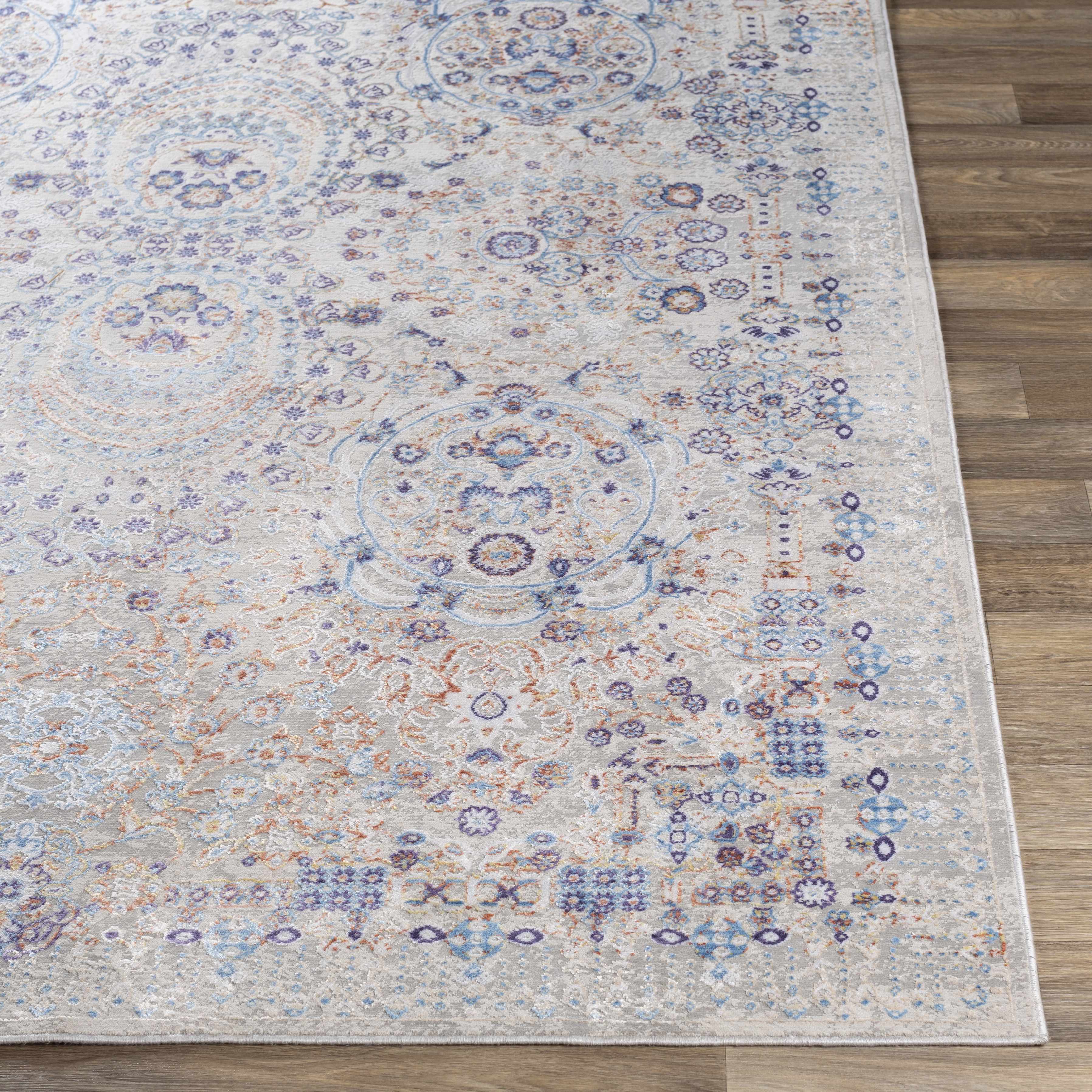 Aisha Abstract Premium Sheen Viscose Rug - Clearance - Image 7