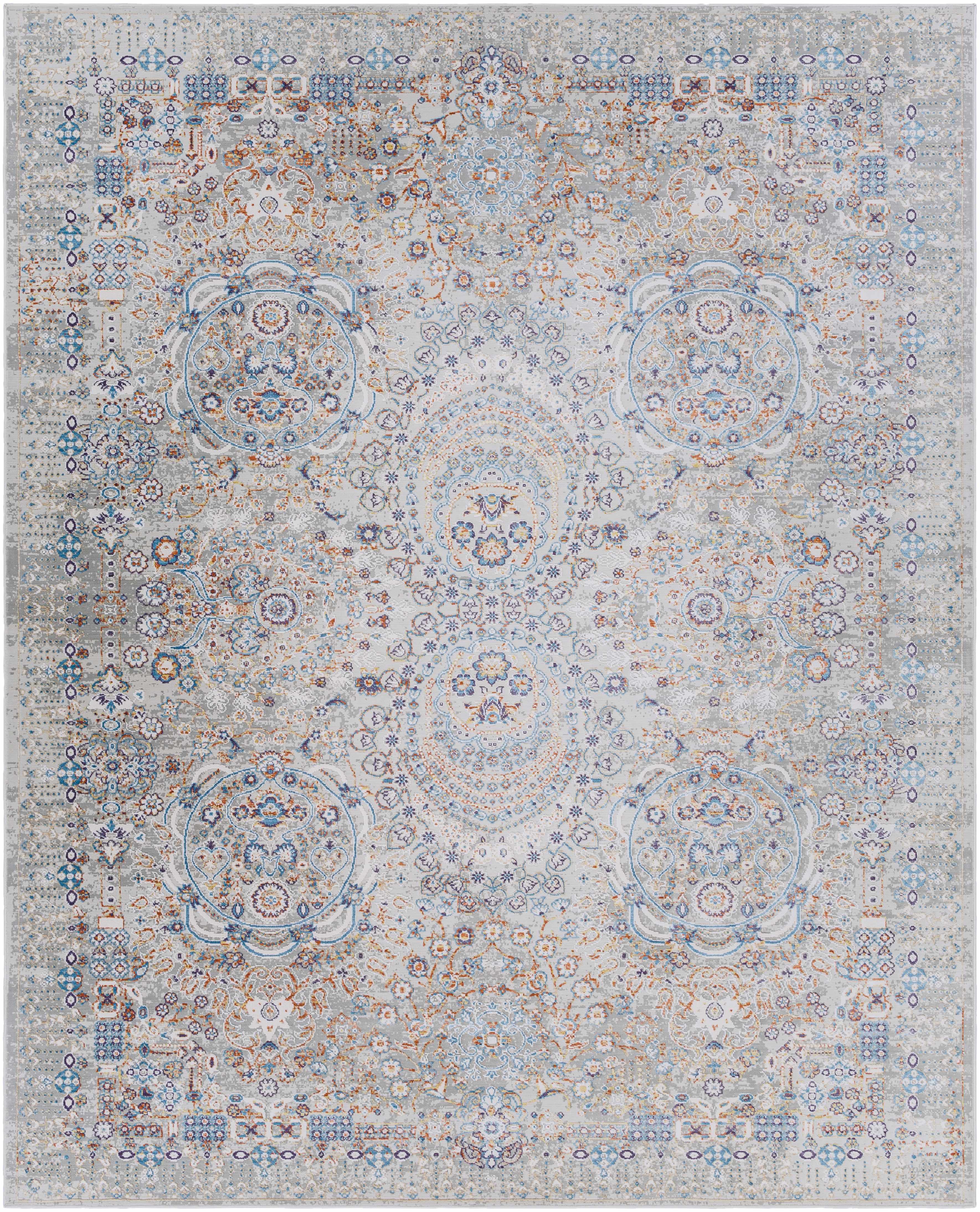 Aisha Abstract Premium Sheen Viscose Rug - Clearance - Image 9