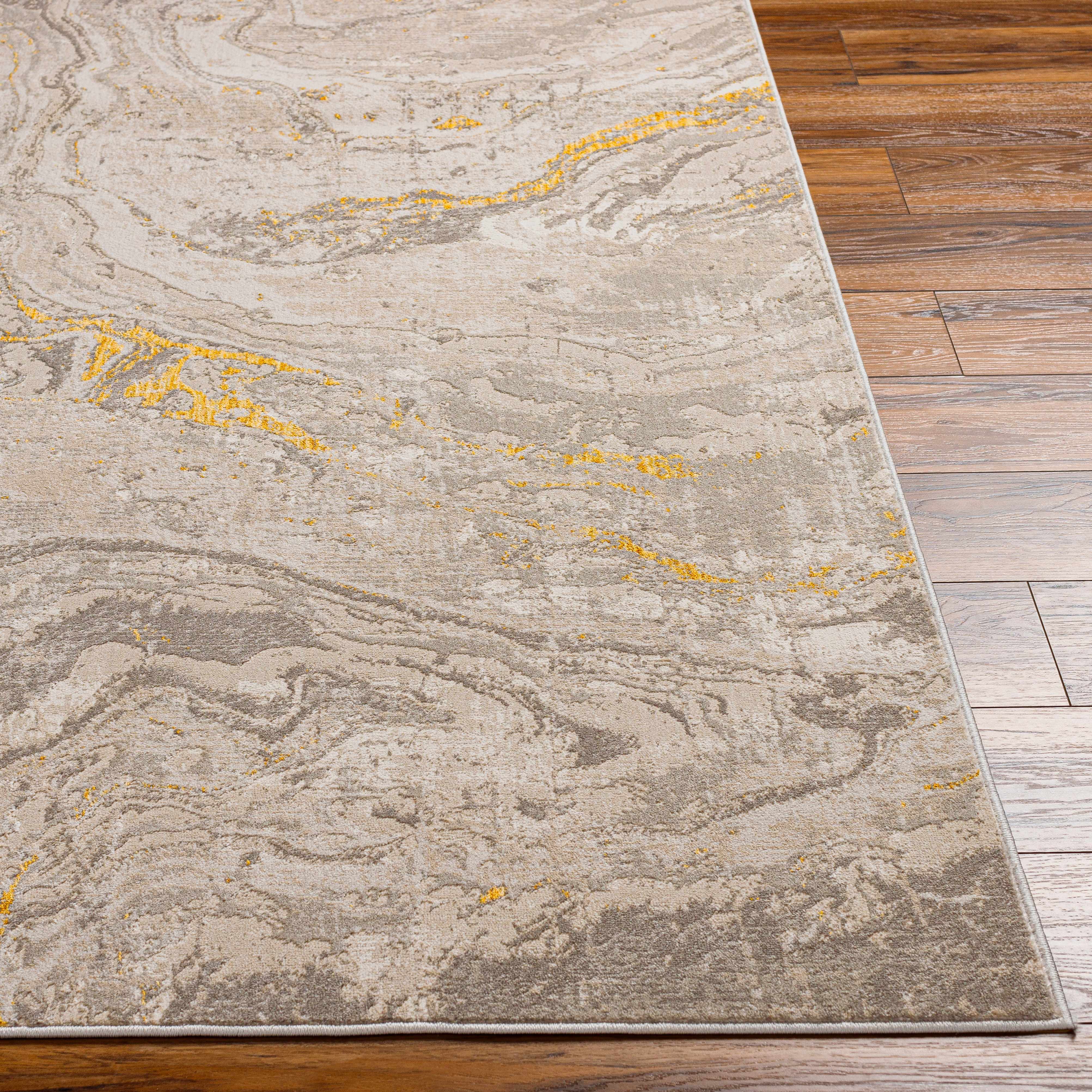 Akins Beige Marble Rug - Clearance - Image 3