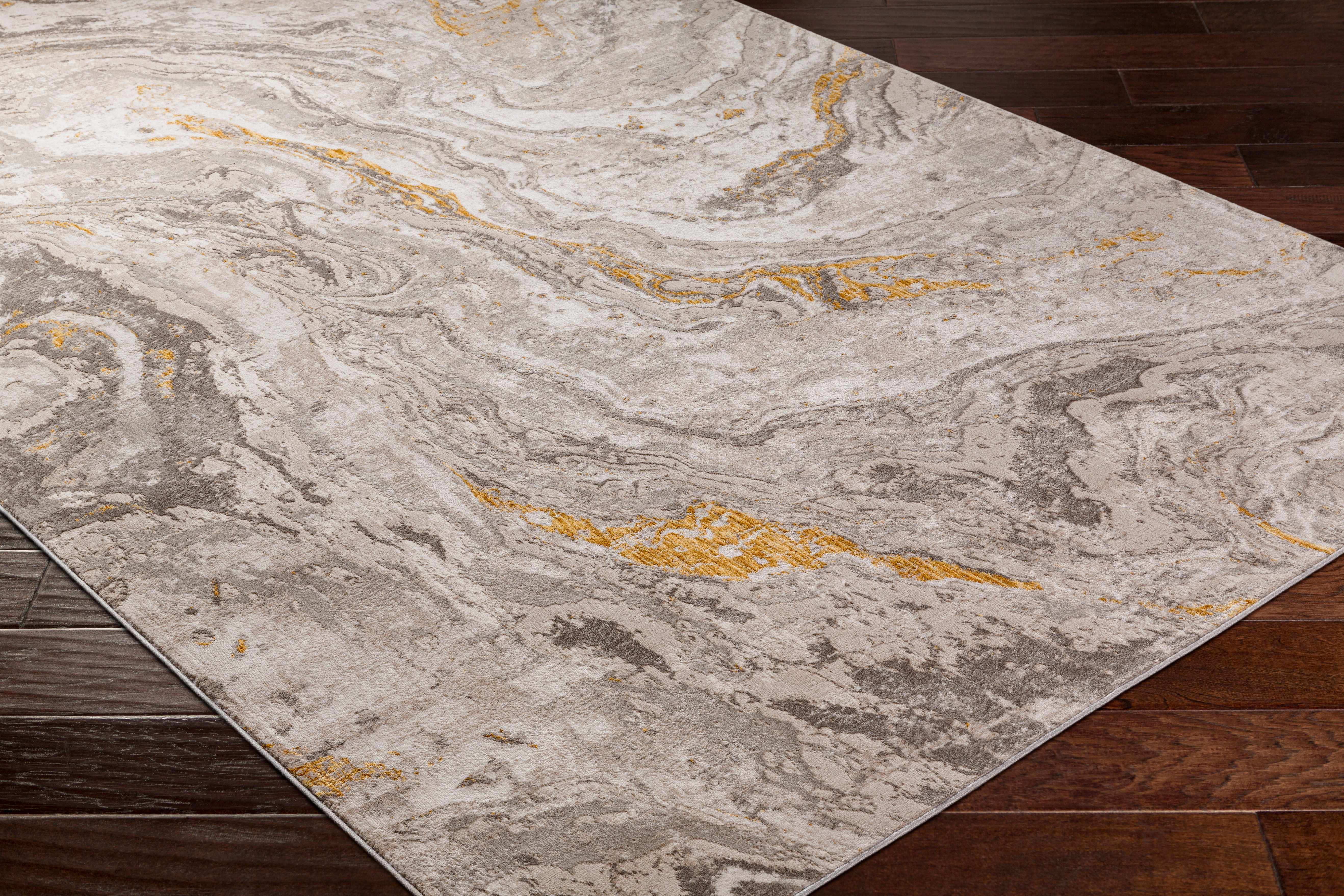 Akins Beige Marble Rug - Clearance - Image 4