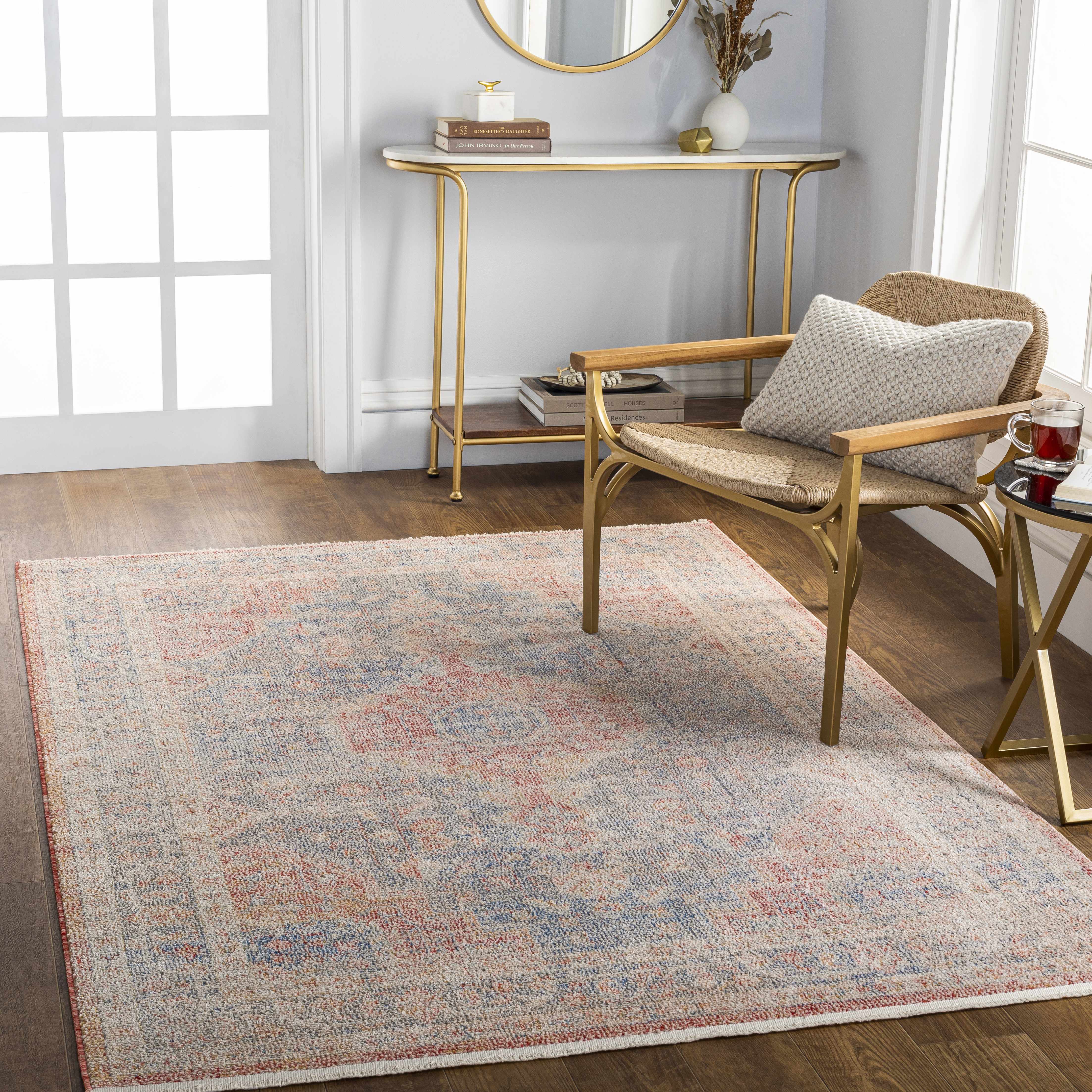 Akio Red & Blue Area Rug - Clearance - Image 2