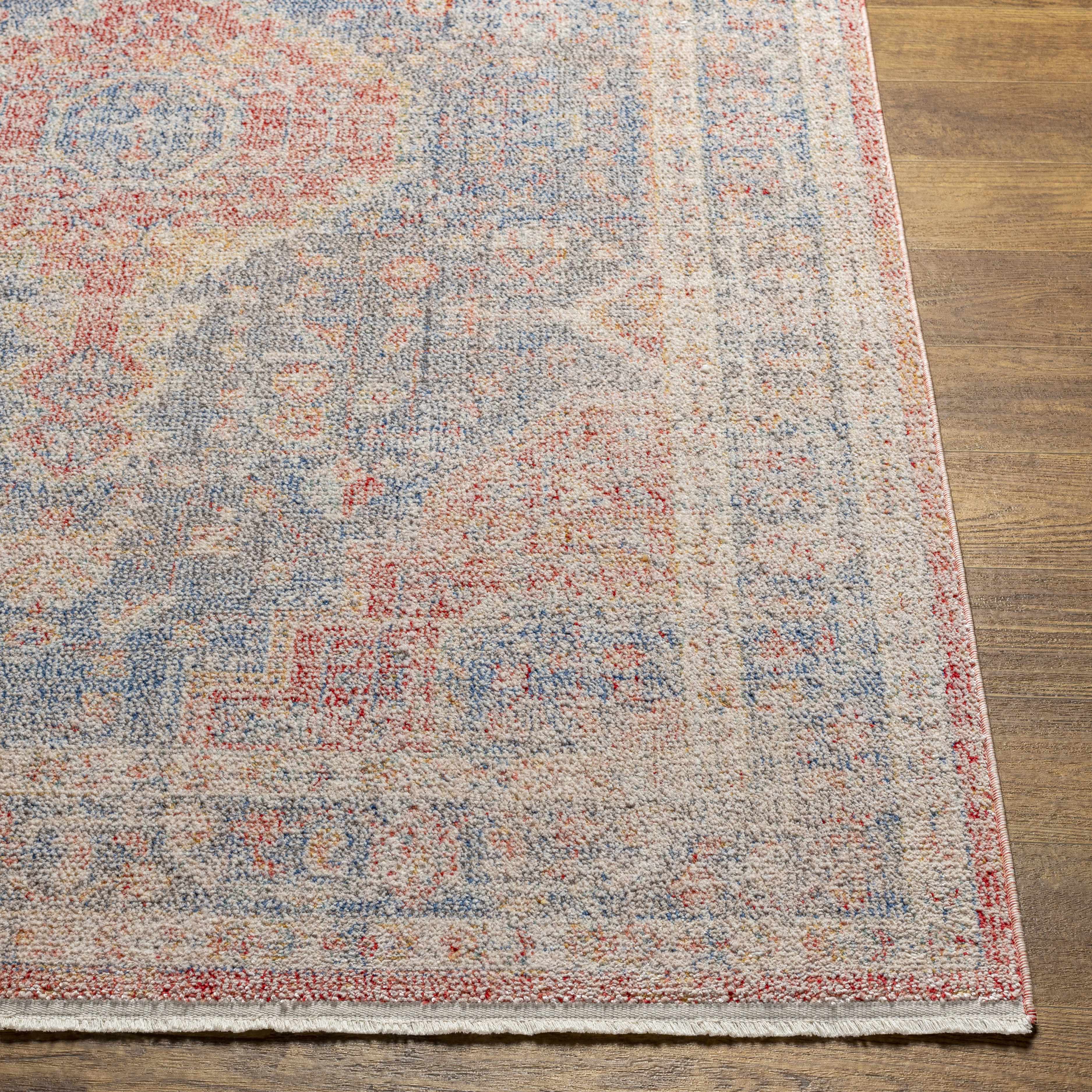 Akio Red & Blue Area Rug - Clearance - Image 5