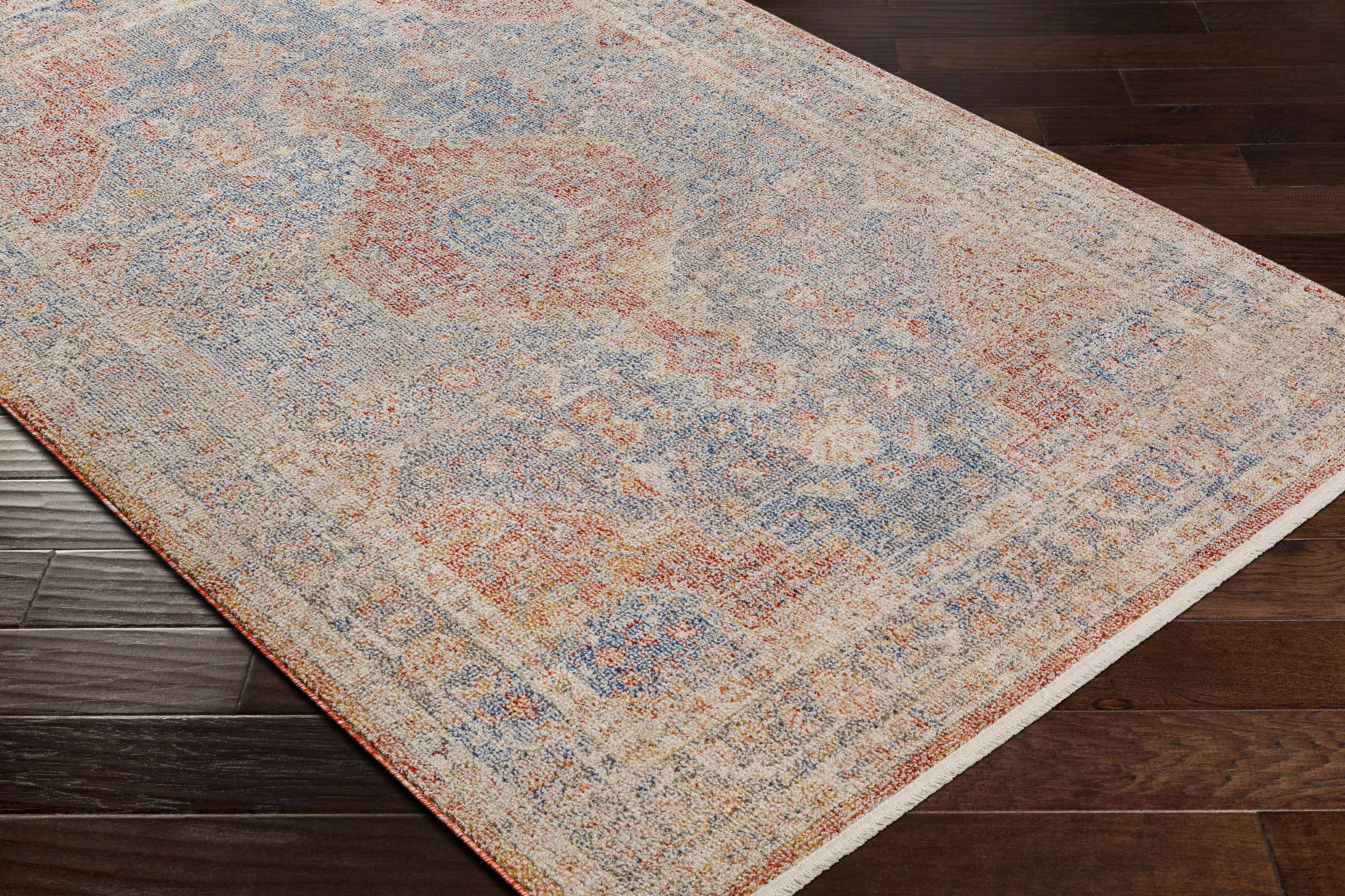 Akio Red & Blue Area Rug - Clearance - Image 6