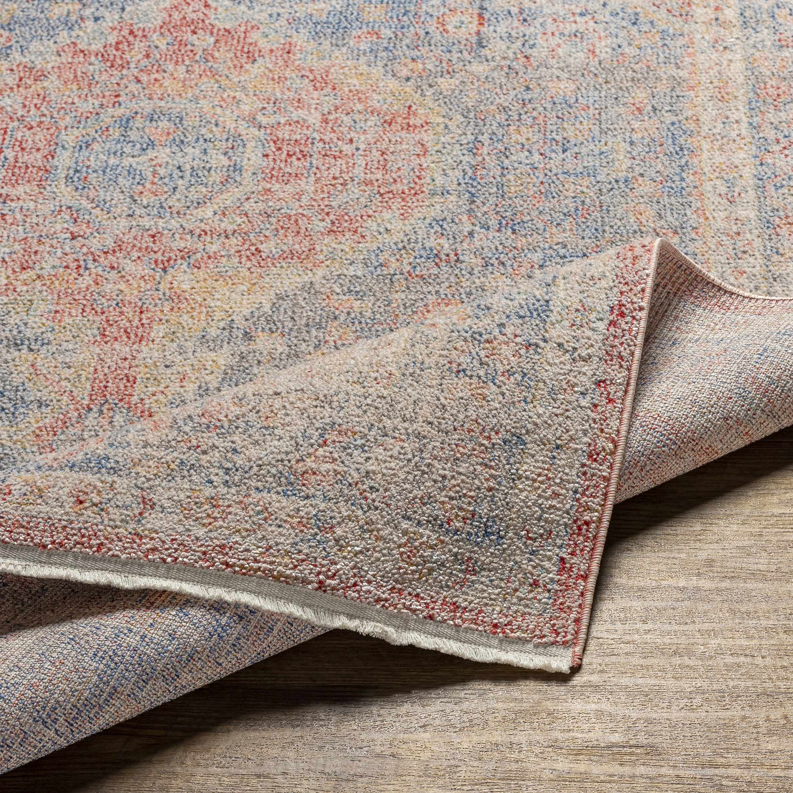 Akio Red & Blue Area Rug - Clearance - Image 7