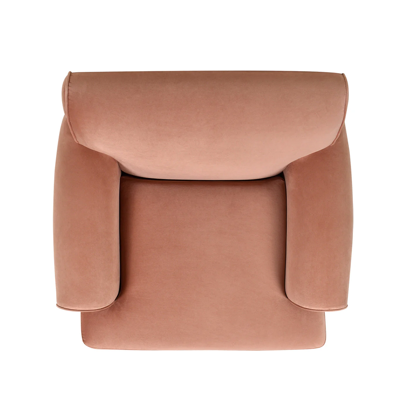 Alana 38" Lawson Accent Arm Chair Metal Casters, Peach Orange Velvet - Image 11