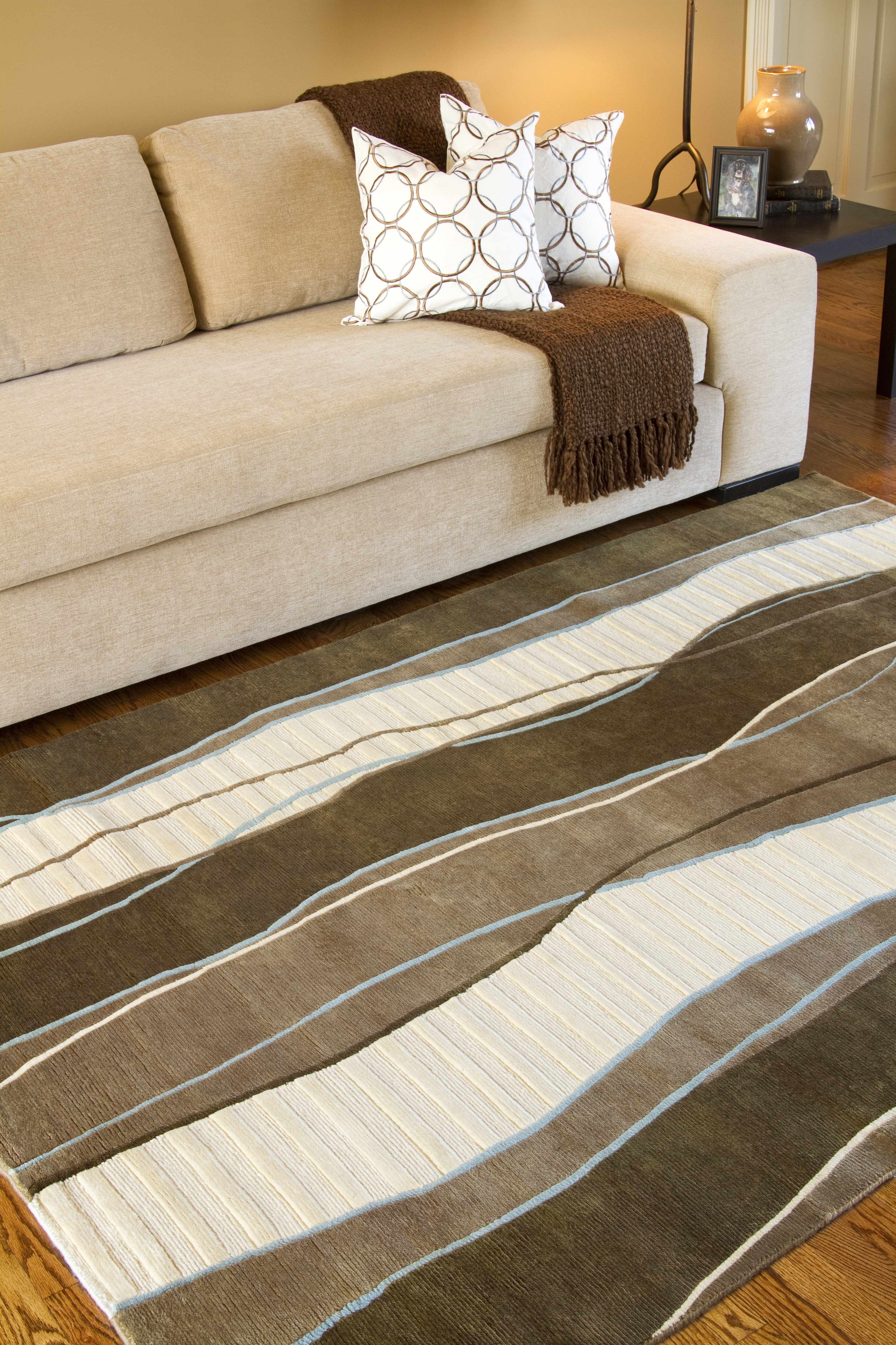 Alanreed Brown Premium Wool Area Rug - Clearance - Image 2