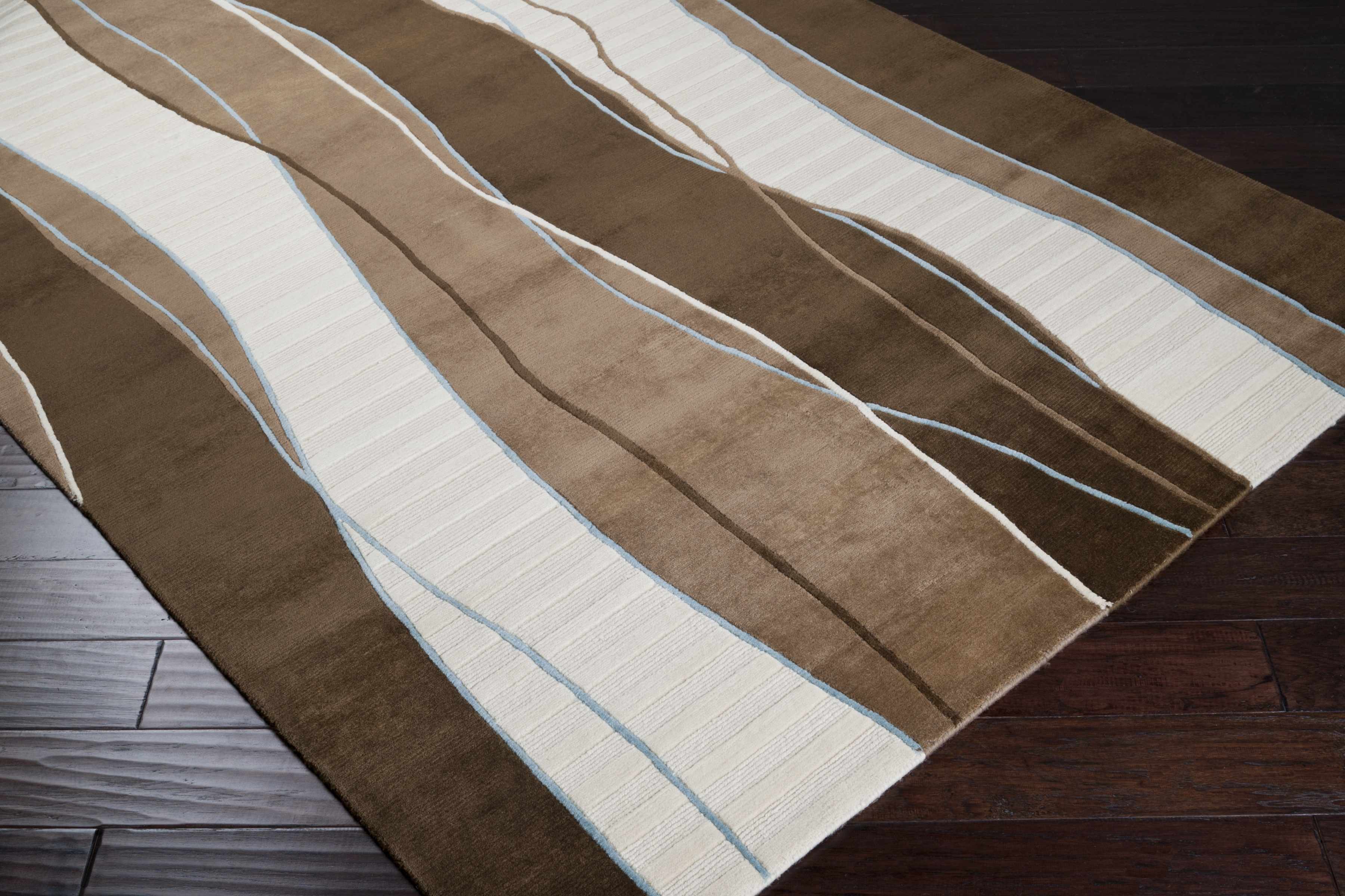 Alanreed Brown Premium Wool Area Rug - Clearance - Image 4