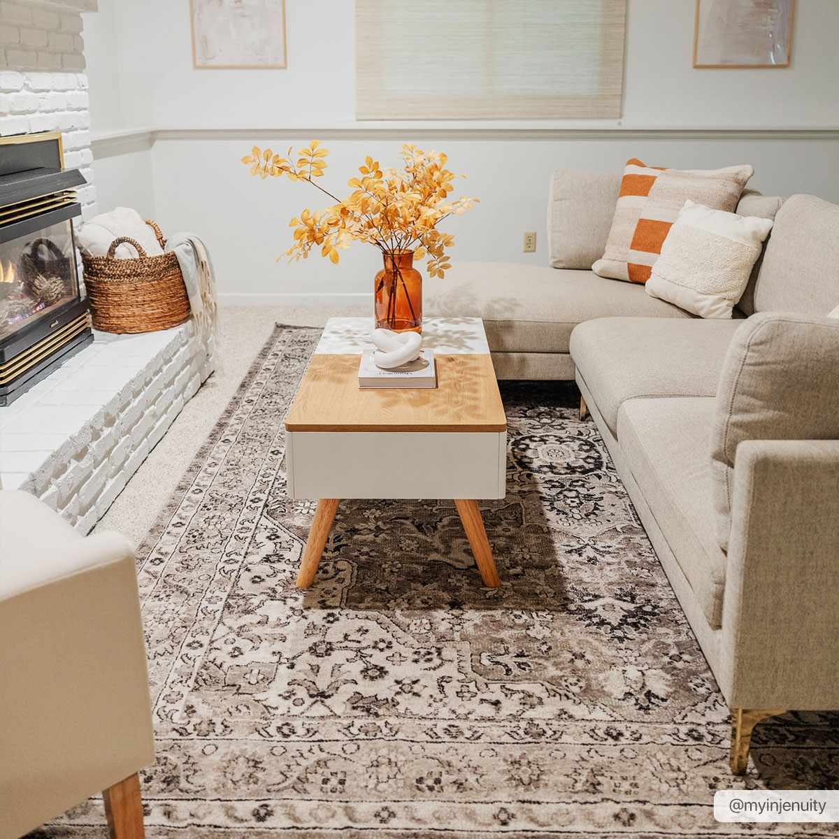 Albie Beige Area Rug - Clearance - Image 2