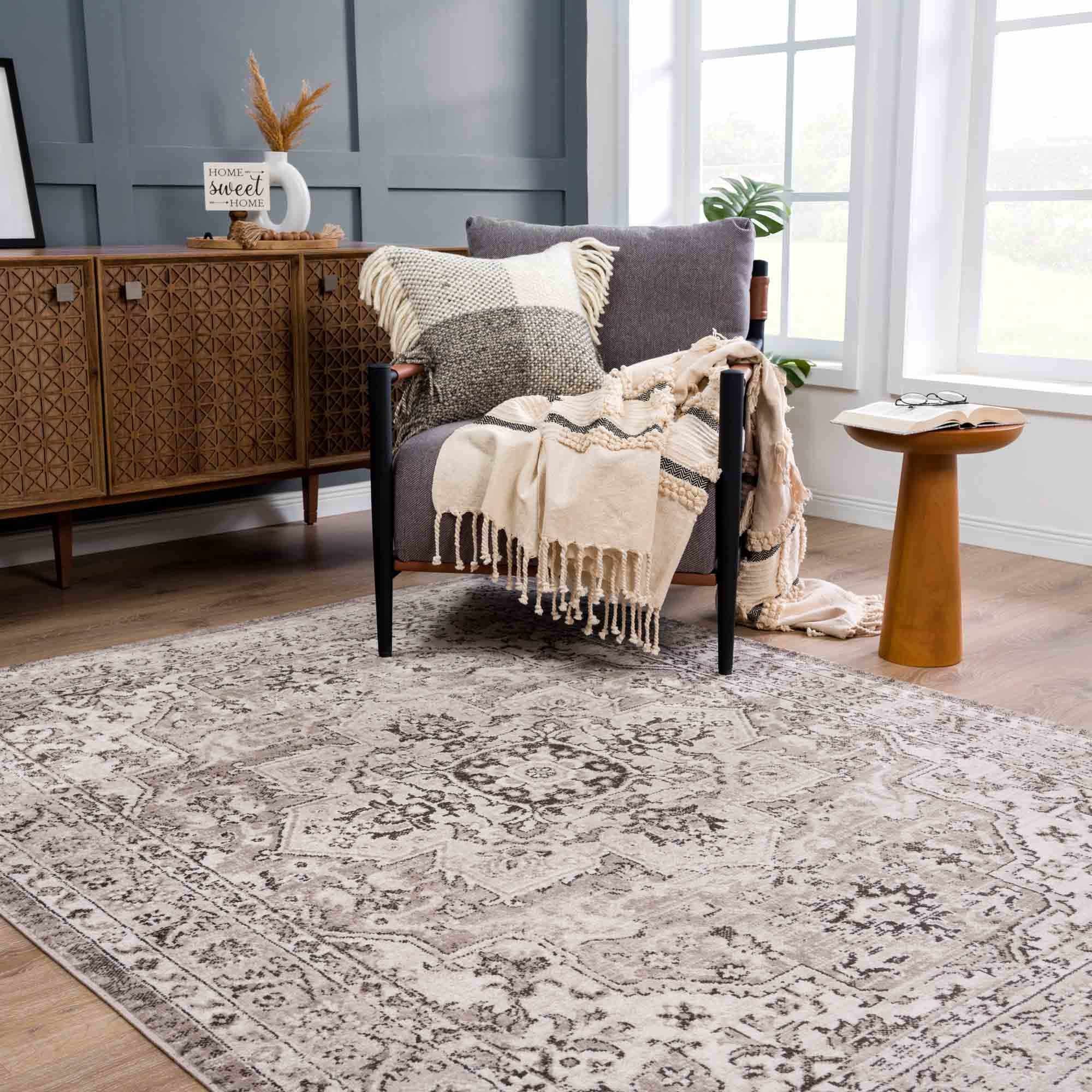 Albie Beige Area Rug - Clearance - Image 3