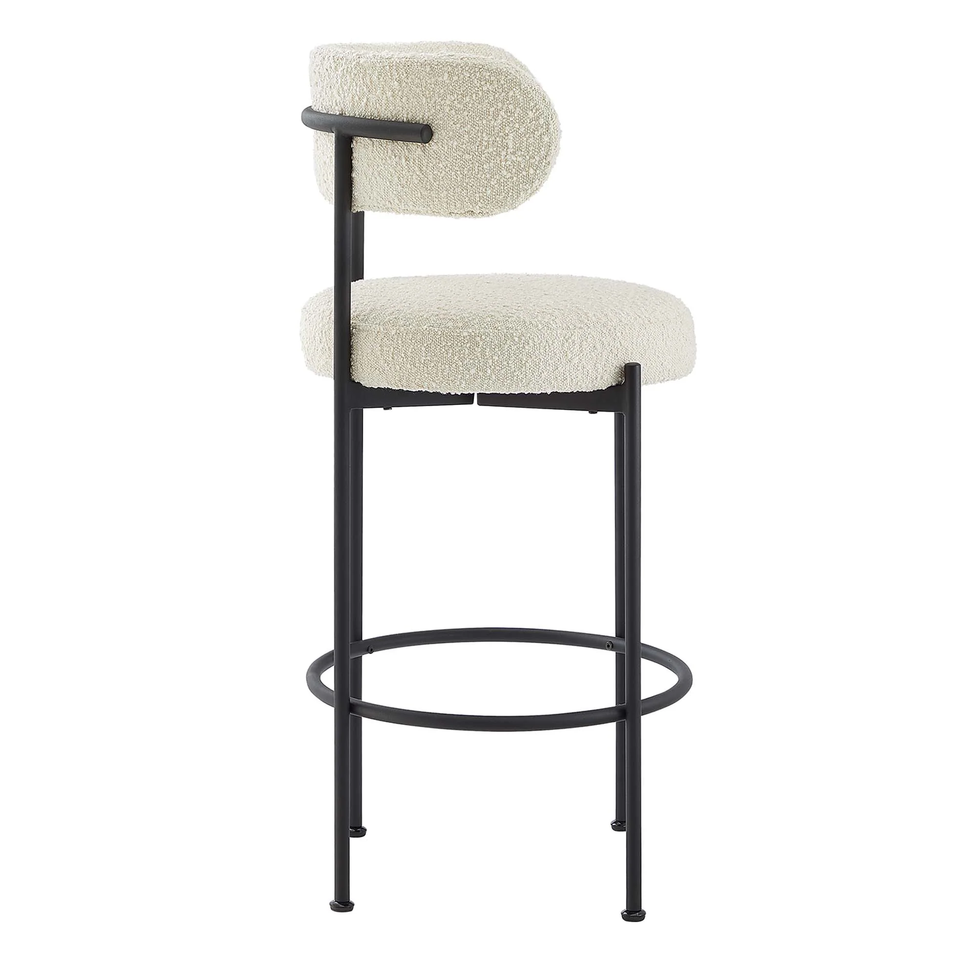Albie Boucle Fabric Bar Stools Set of 2 by Modway - Image 5