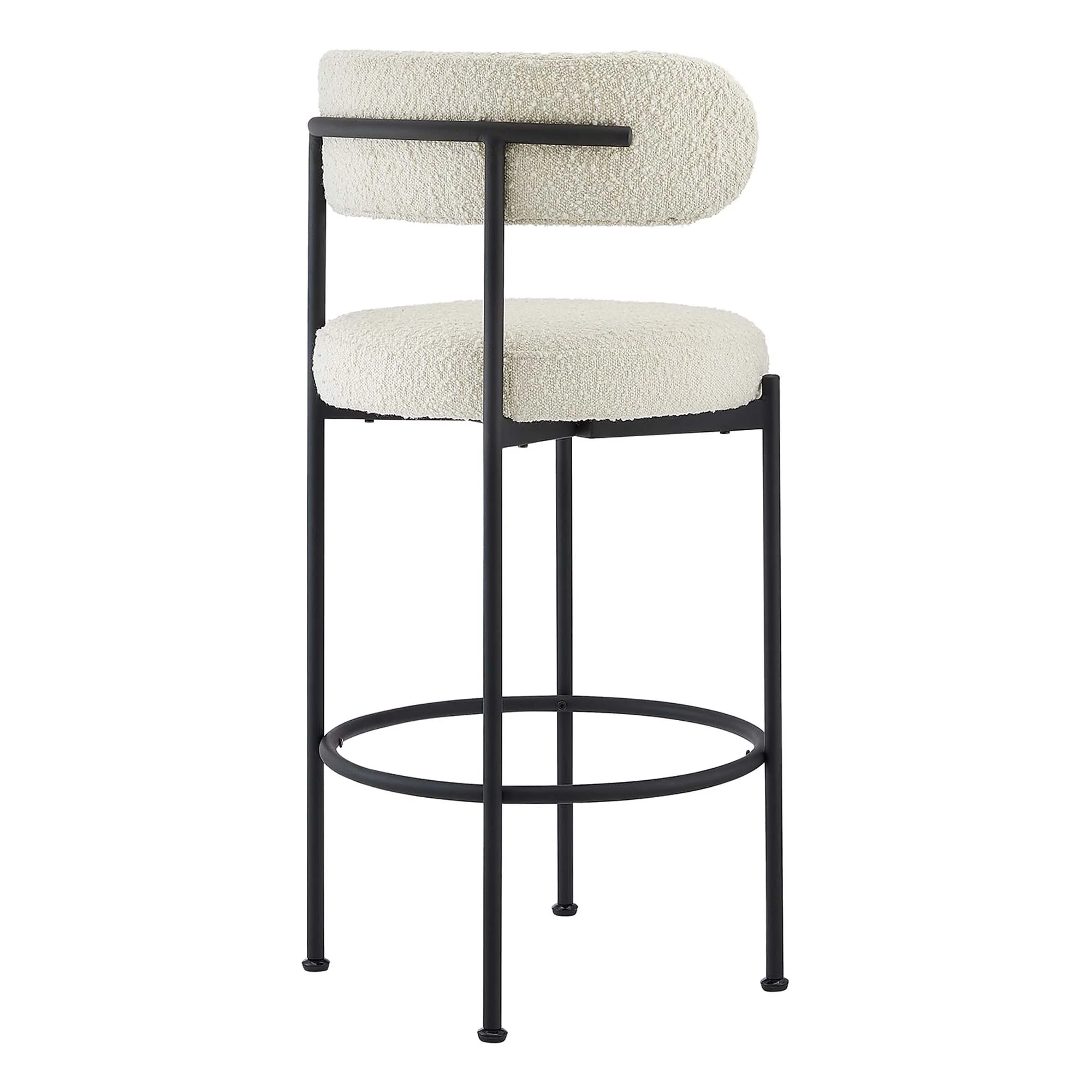 Albie Boucle Fabric Bar Stools Set of 2 by Modway - Image 6