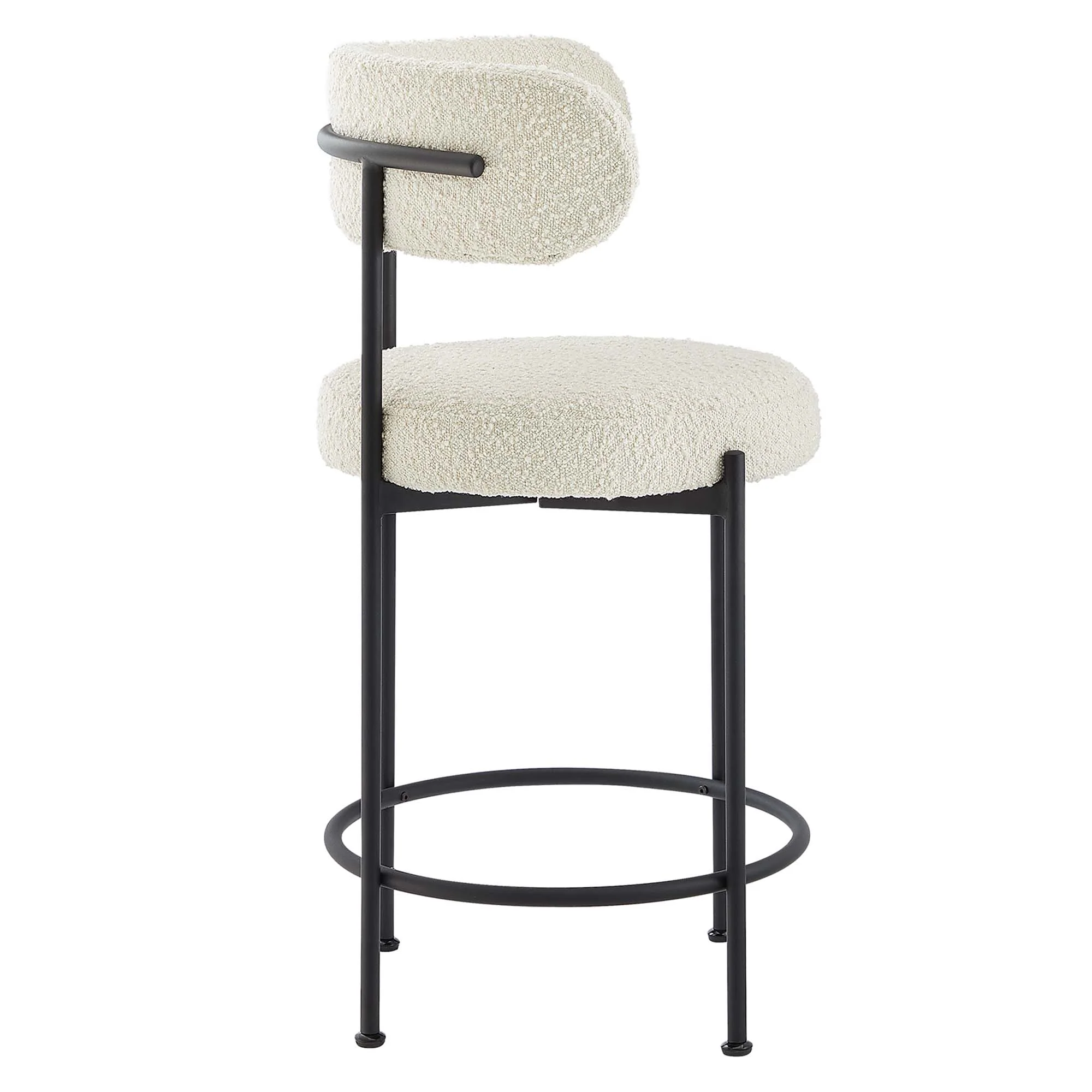 Albie Boucle Fabric Counter Stools Set of 2 by Modway - Image 5