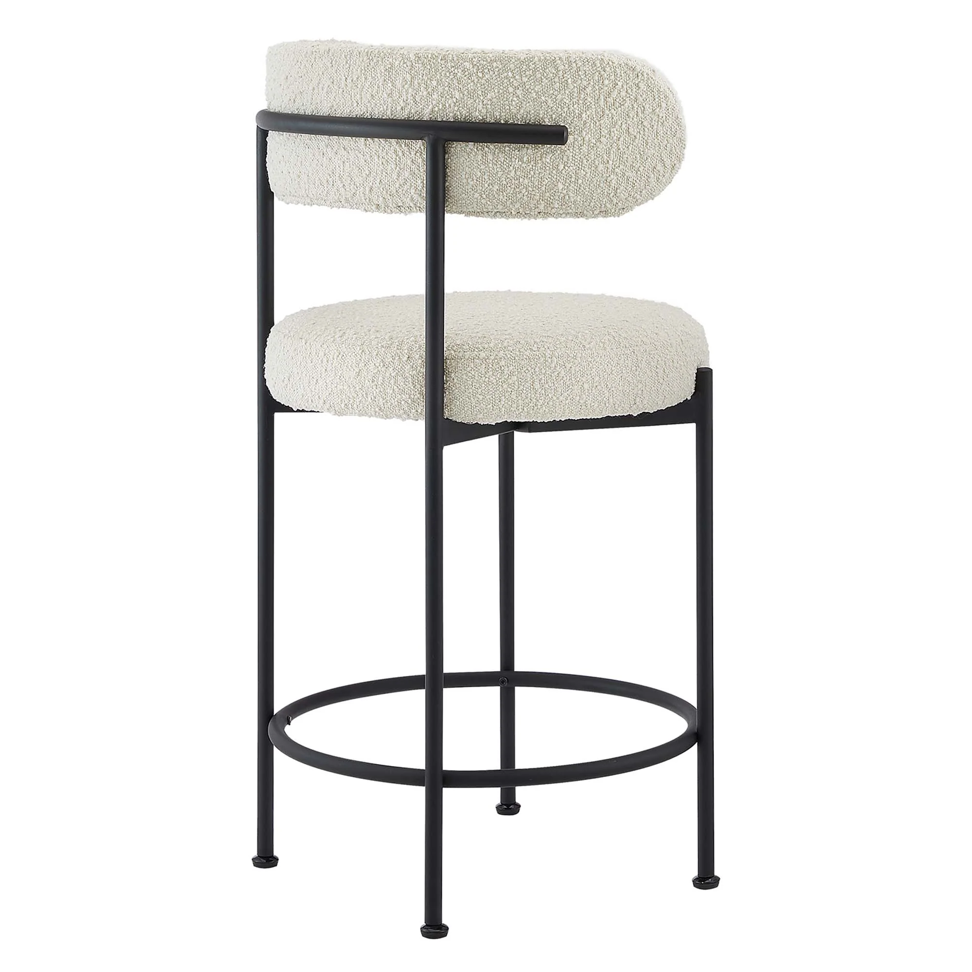 Albie Boucle Fabric Counter Stools Set of 2 by Modway - Image 6