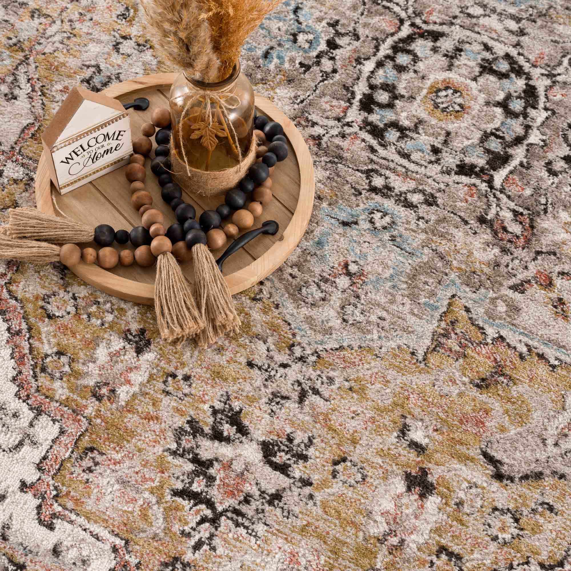 Albie Gold & Beige Area Rug - Clearance - Image 10
