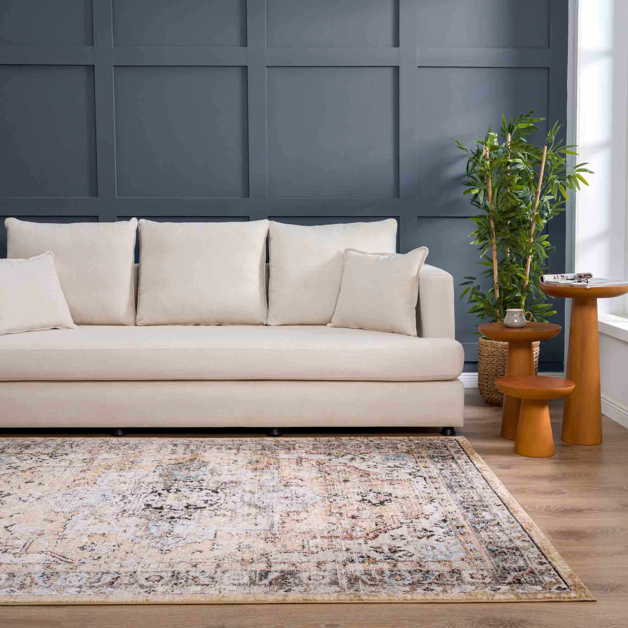 Albie Gold & Beige Area Rug - Clearance - Image 4