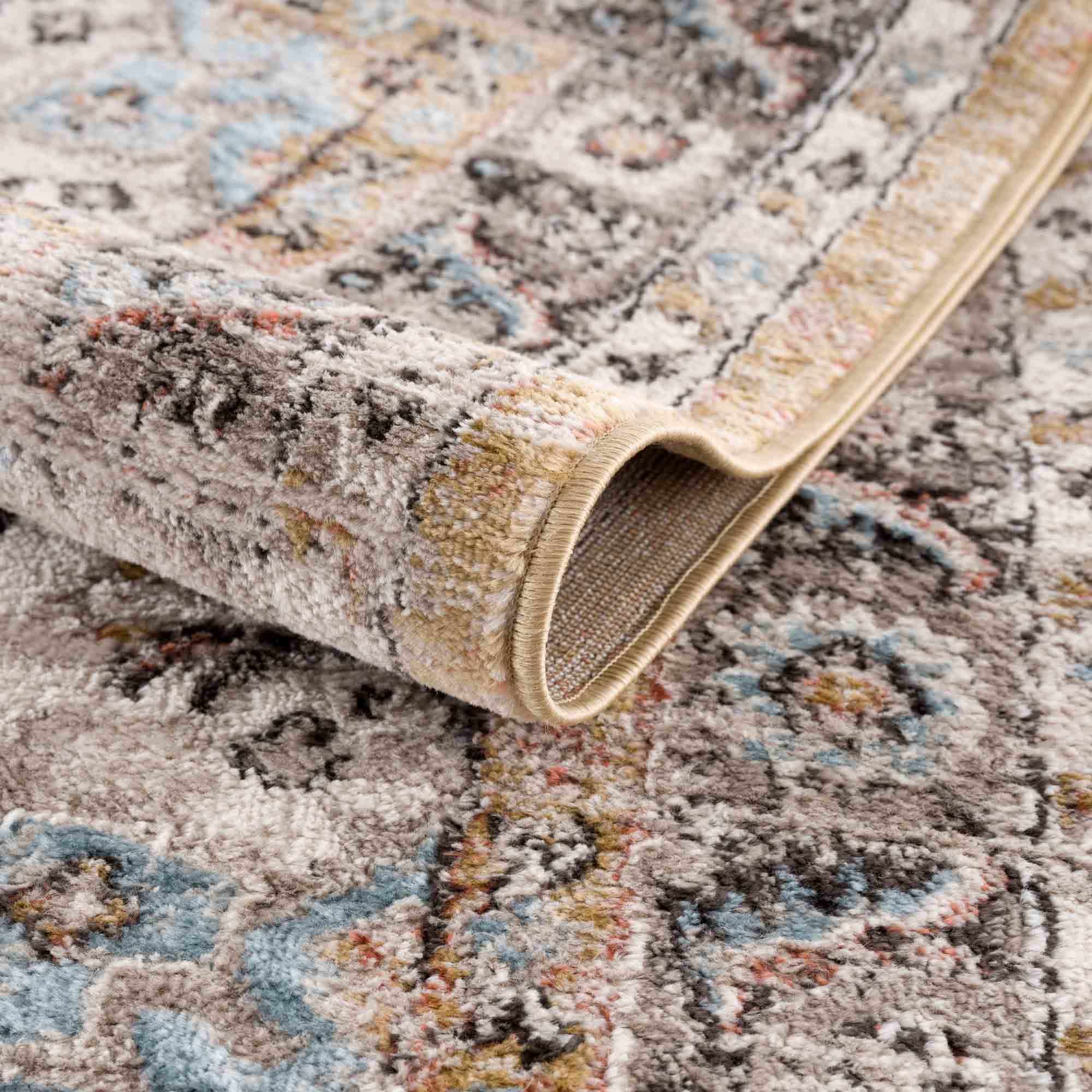 Albie Gold & Beige Area Rug - Clearance - Image 6