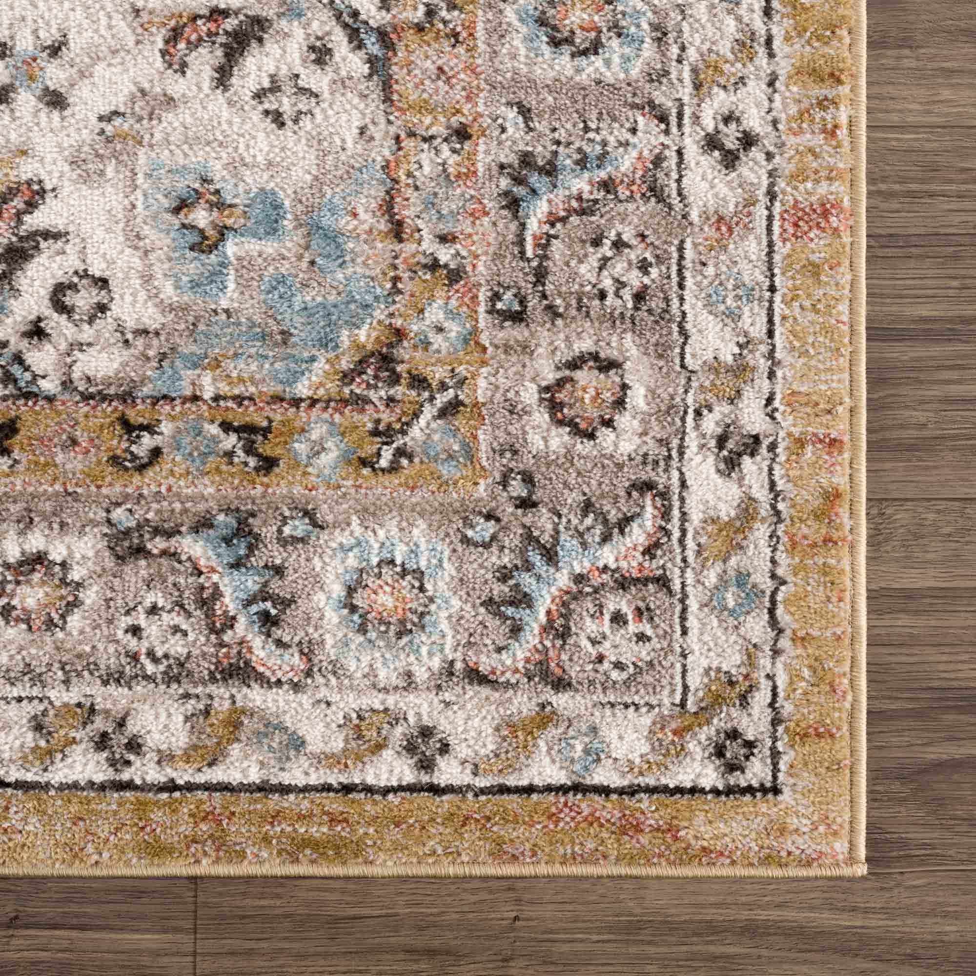 Albie Gold & Beige Area Rug - Clearance - Image 8